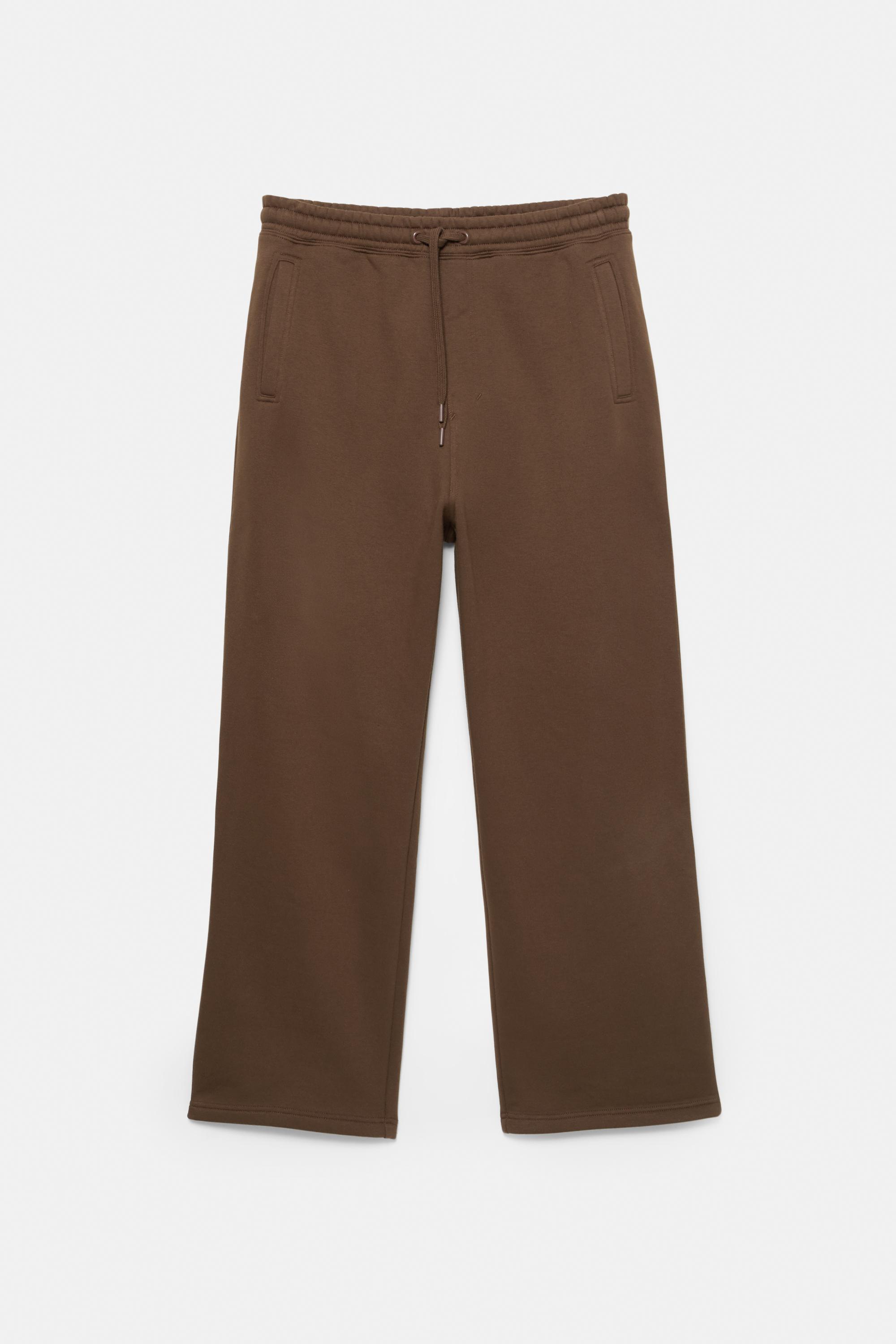 Basic baggy tracksuit bottoms — Brown