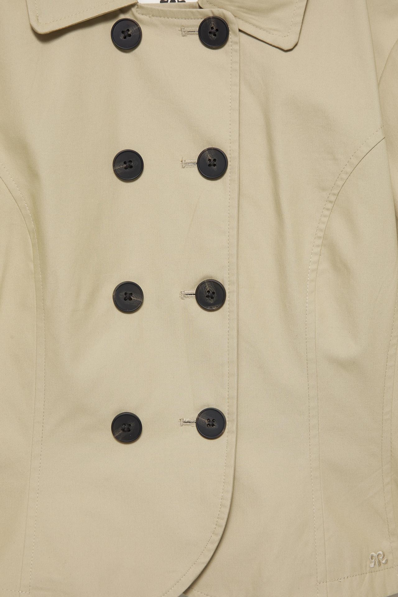 Fitted double-breasted jacket — Sand