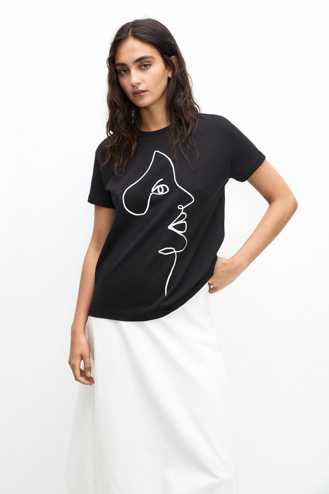 T-Shirt mit Grafik - PULL&BEAR