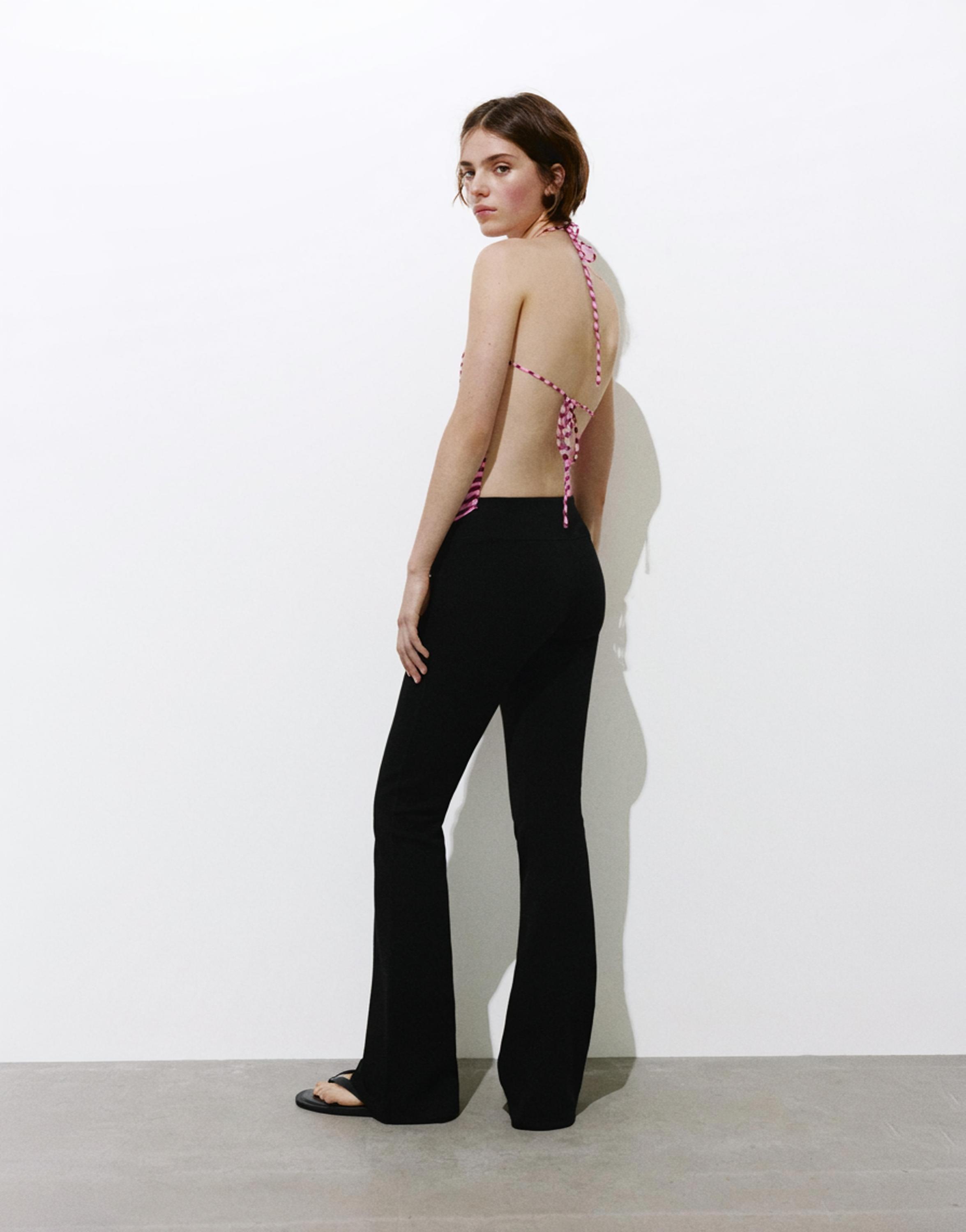 Wavy halter top — Pink