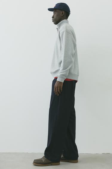 Wide-leg tailored trousers — Navy 6
