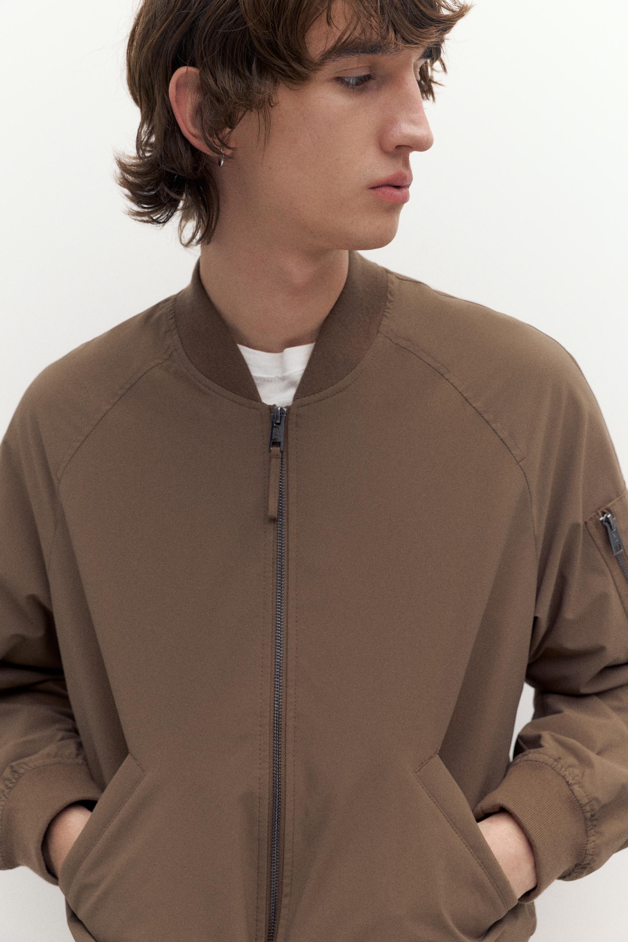 Lightweight bomber jacket — Brown