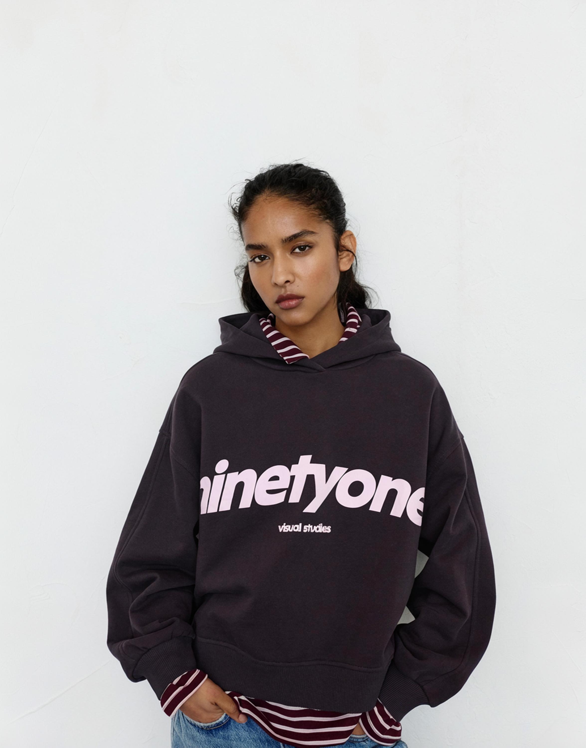 Ninetyone kapüşonlu sweatshirt - Görsel 12