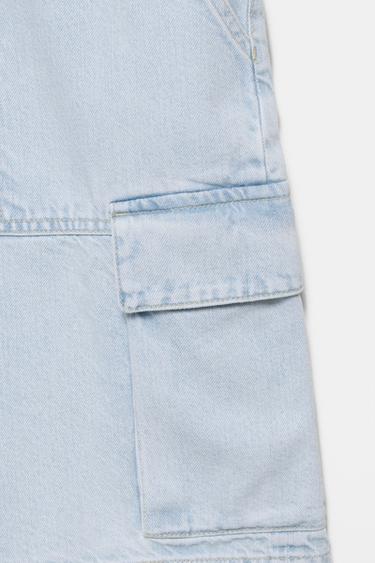 Baggy cargo Bermuda shorts — Pale indigo 9