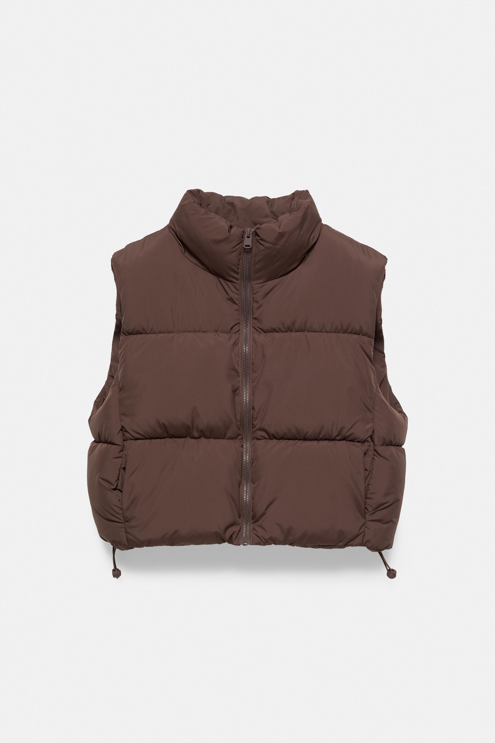 Padded gilet — Brown