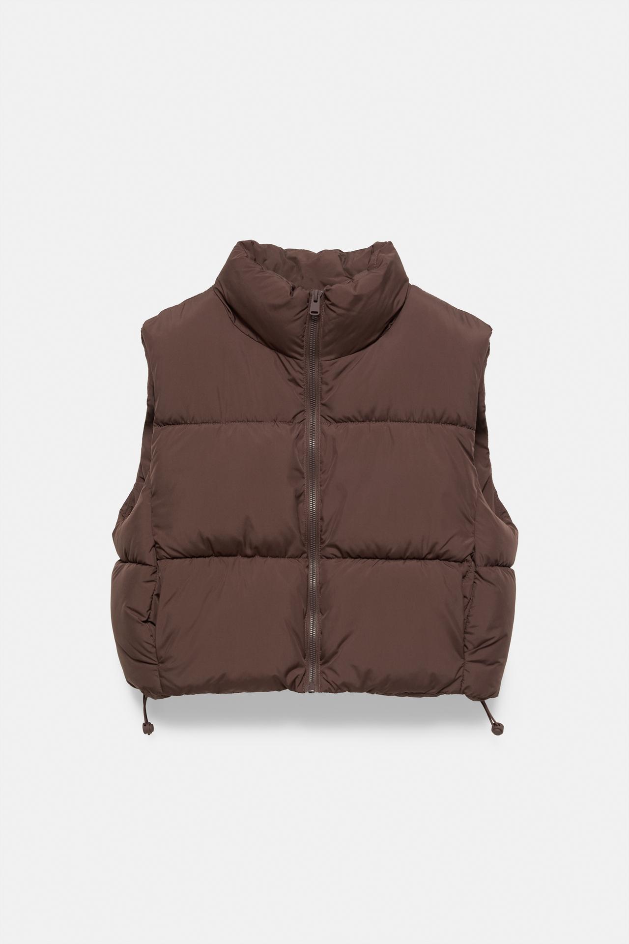 Padded gilet — Brown