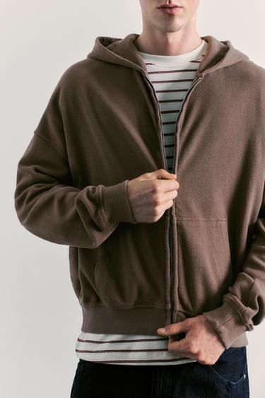 Hoodie with zipper — Brown 6