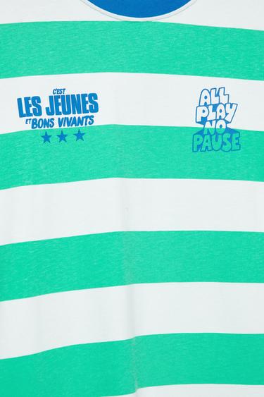STWD striped T-shirt — Green 6