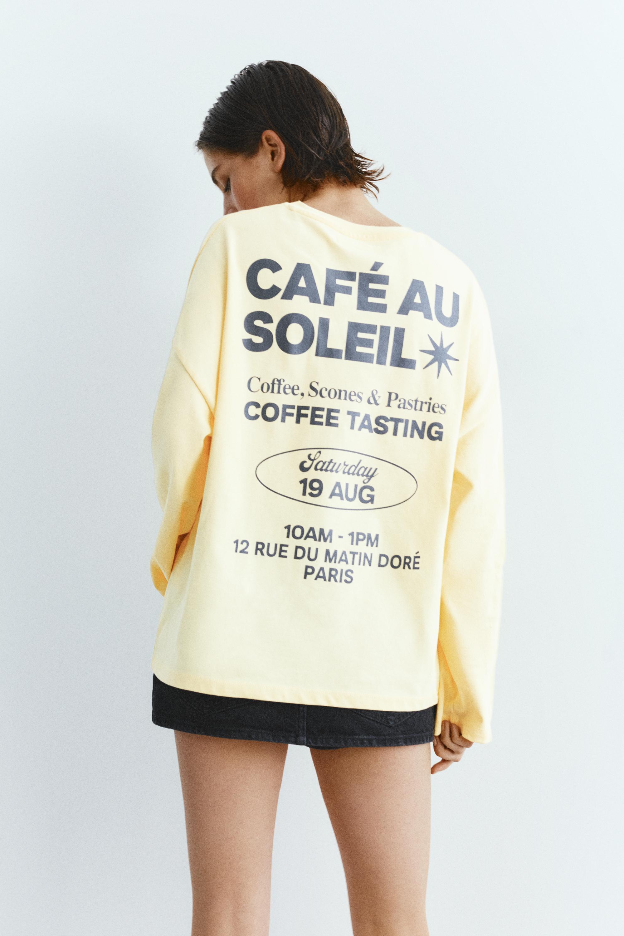 T-Shirt Manga Comprida Texto