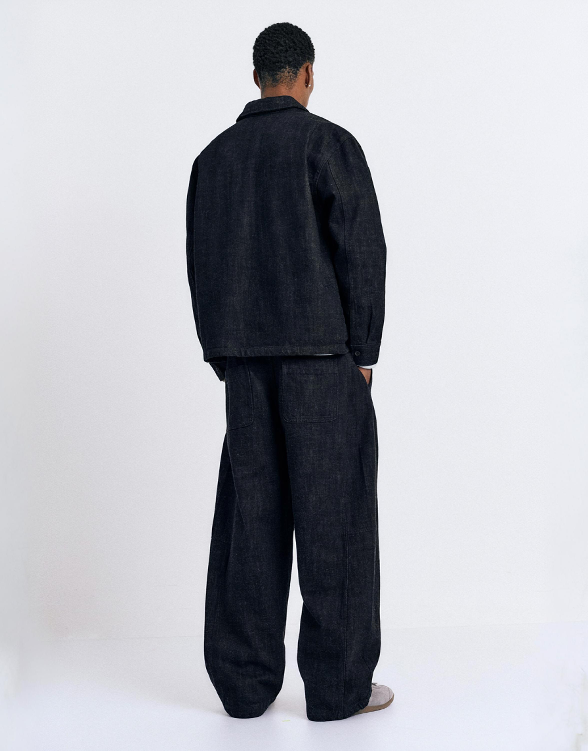 Cepli denim ince ceket - Görsel 12