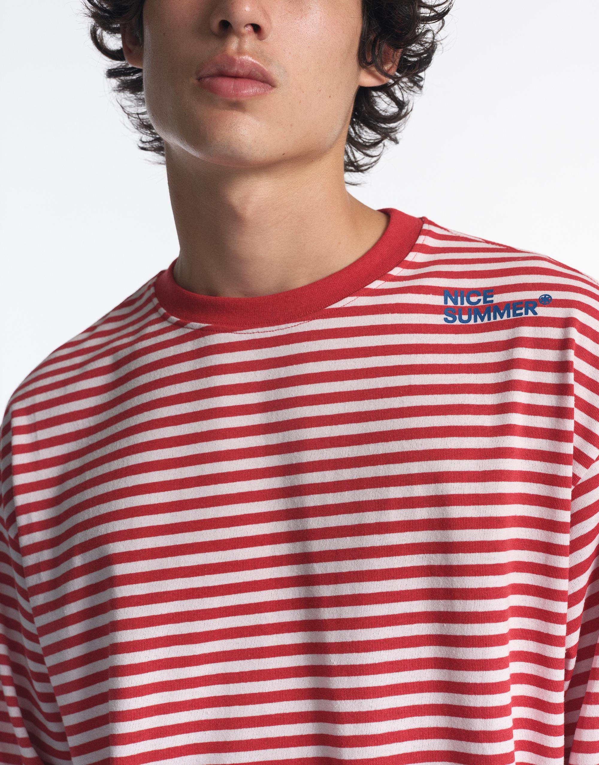 Striped STWD T-shirt — Red