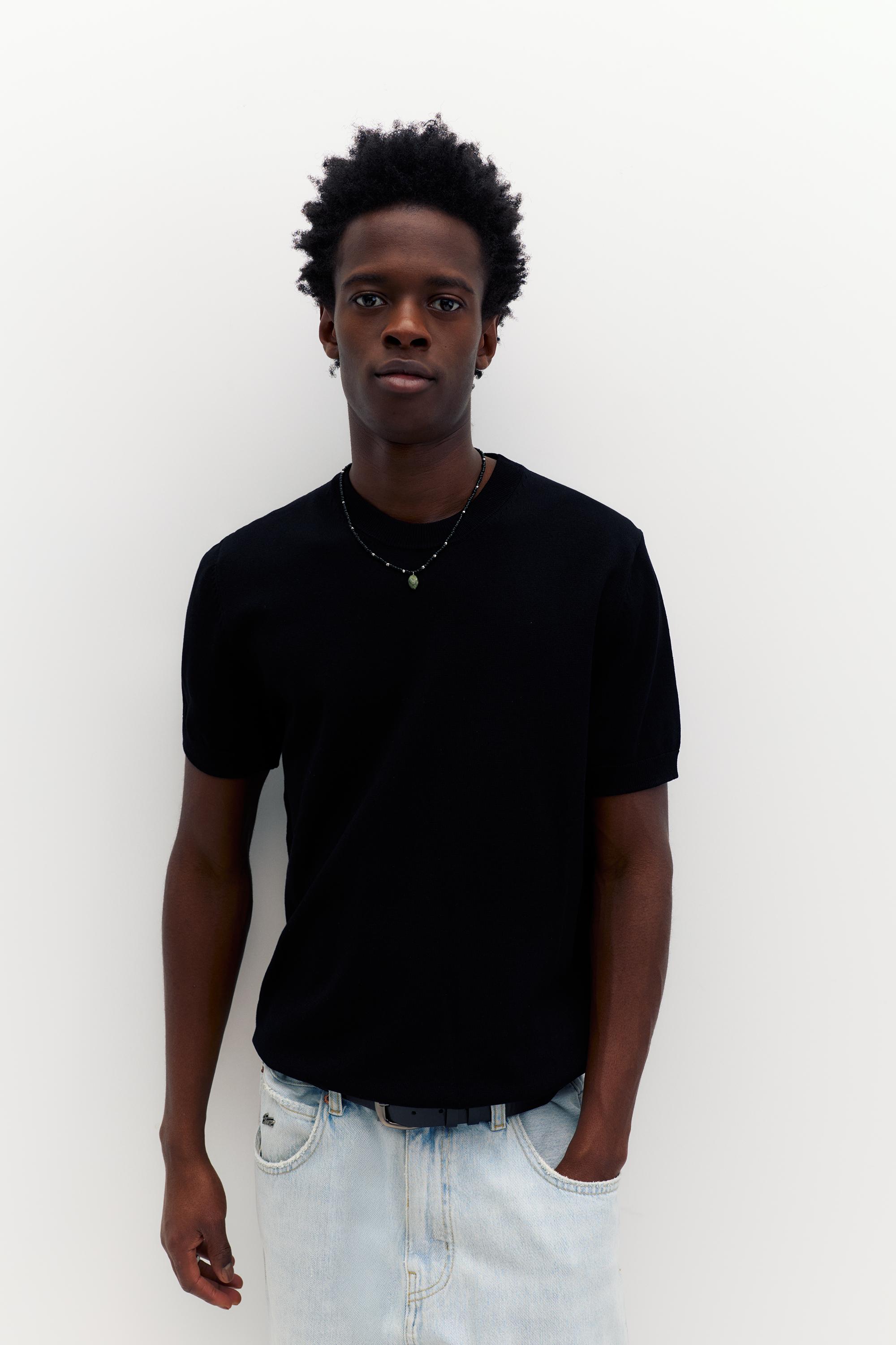 Short sleeve jumper — Black