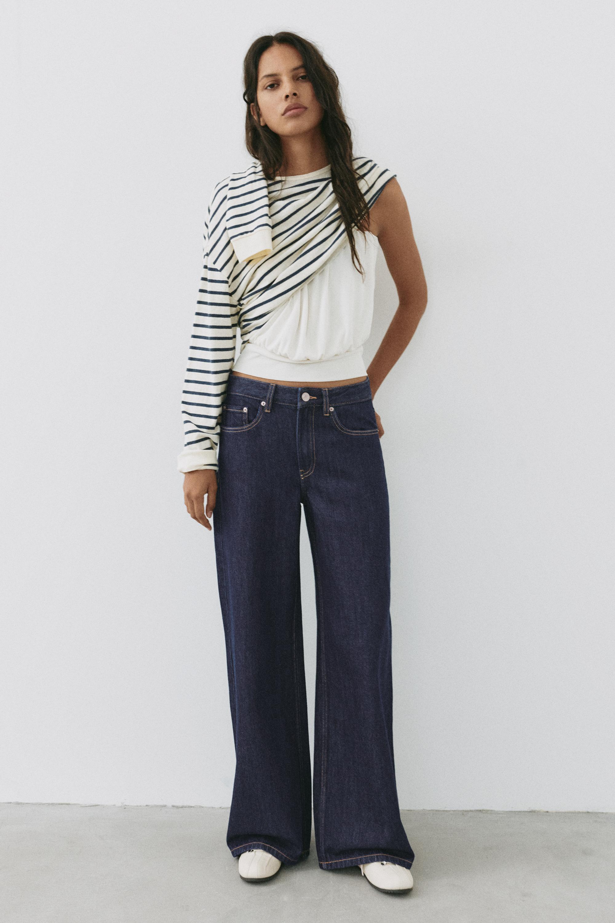 Oversize baggy jeans — Ink blue