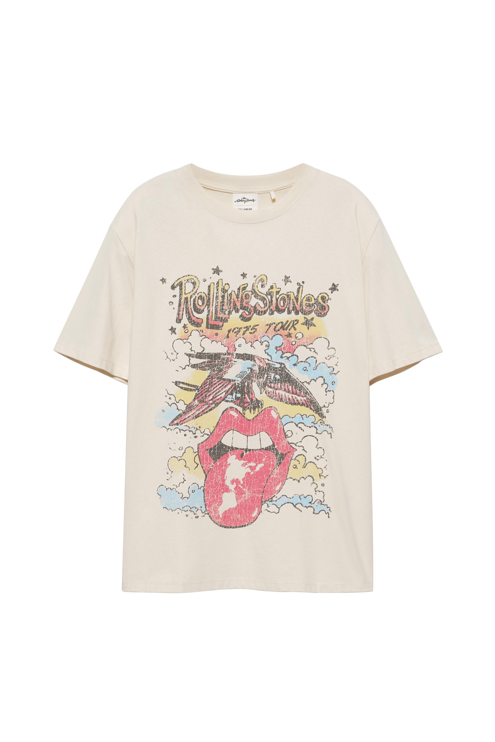 Pull&Bear Rolling Stones Tişört görsel 3