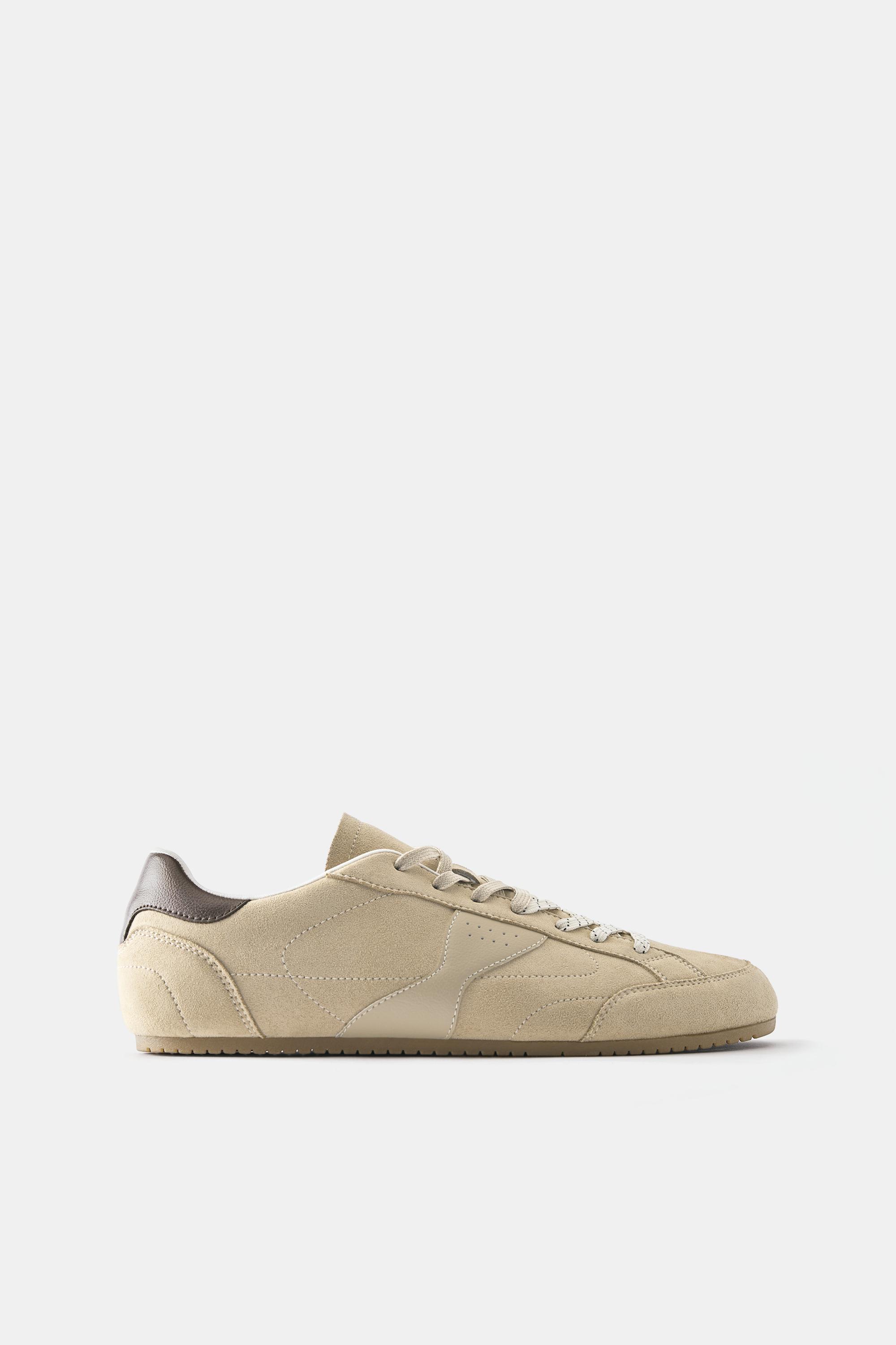 Slim fit trainers — Ecru