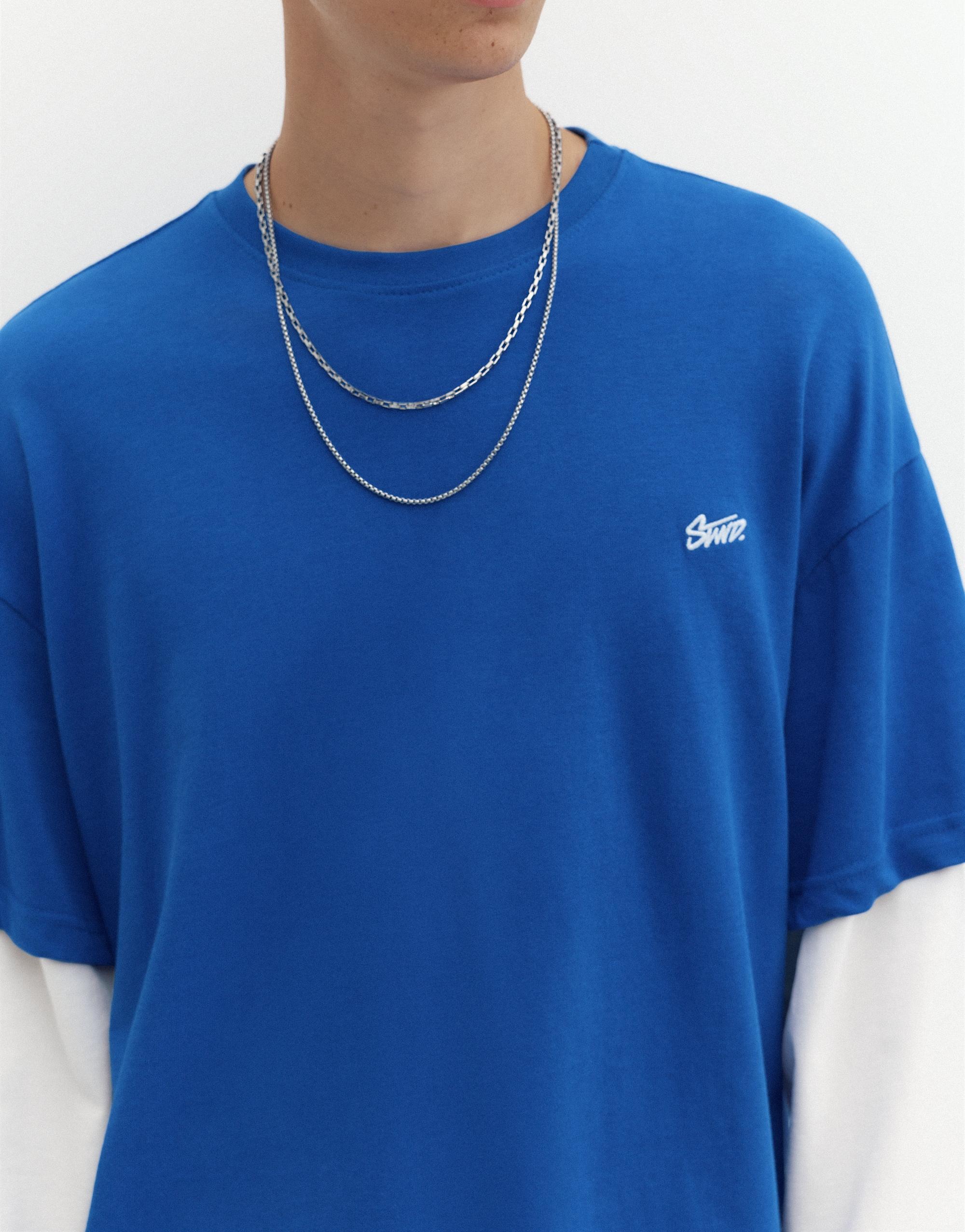 Double sleeve T-shirt — Deep blue