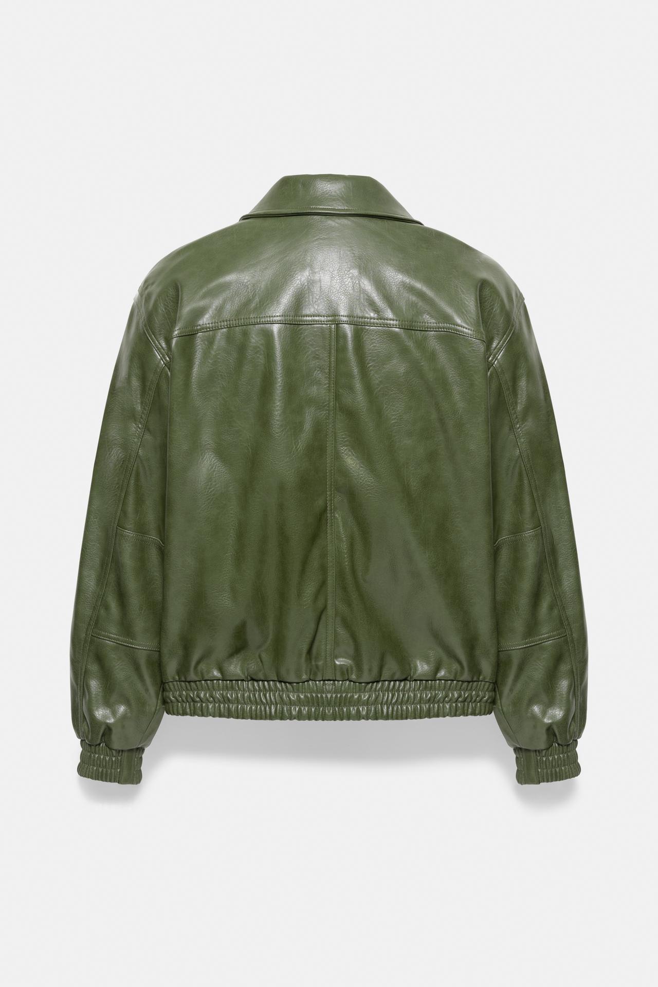 Leather-effect jacket — Bottle