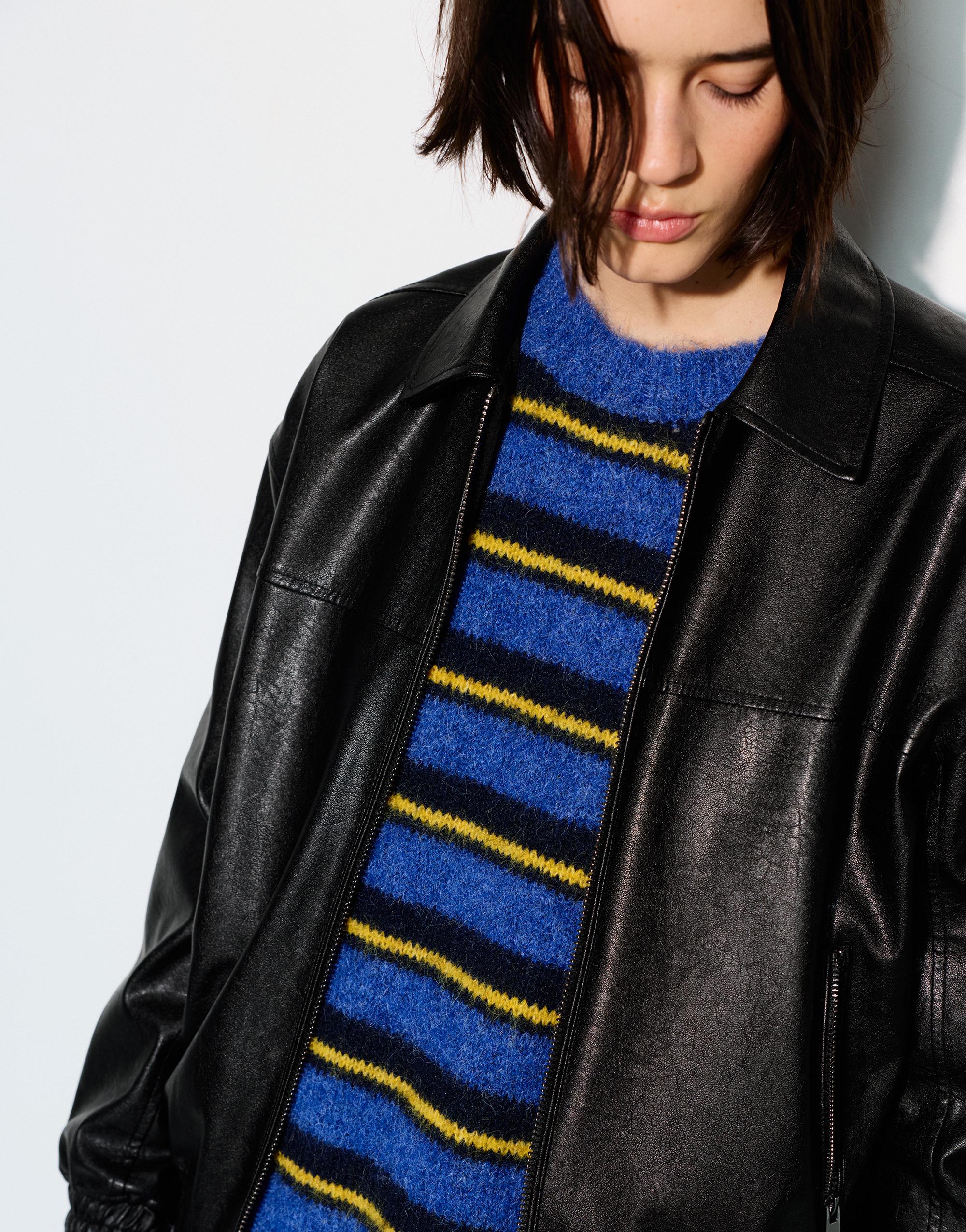 Suni Deri Baba Kesim Ceket - Görsel 52