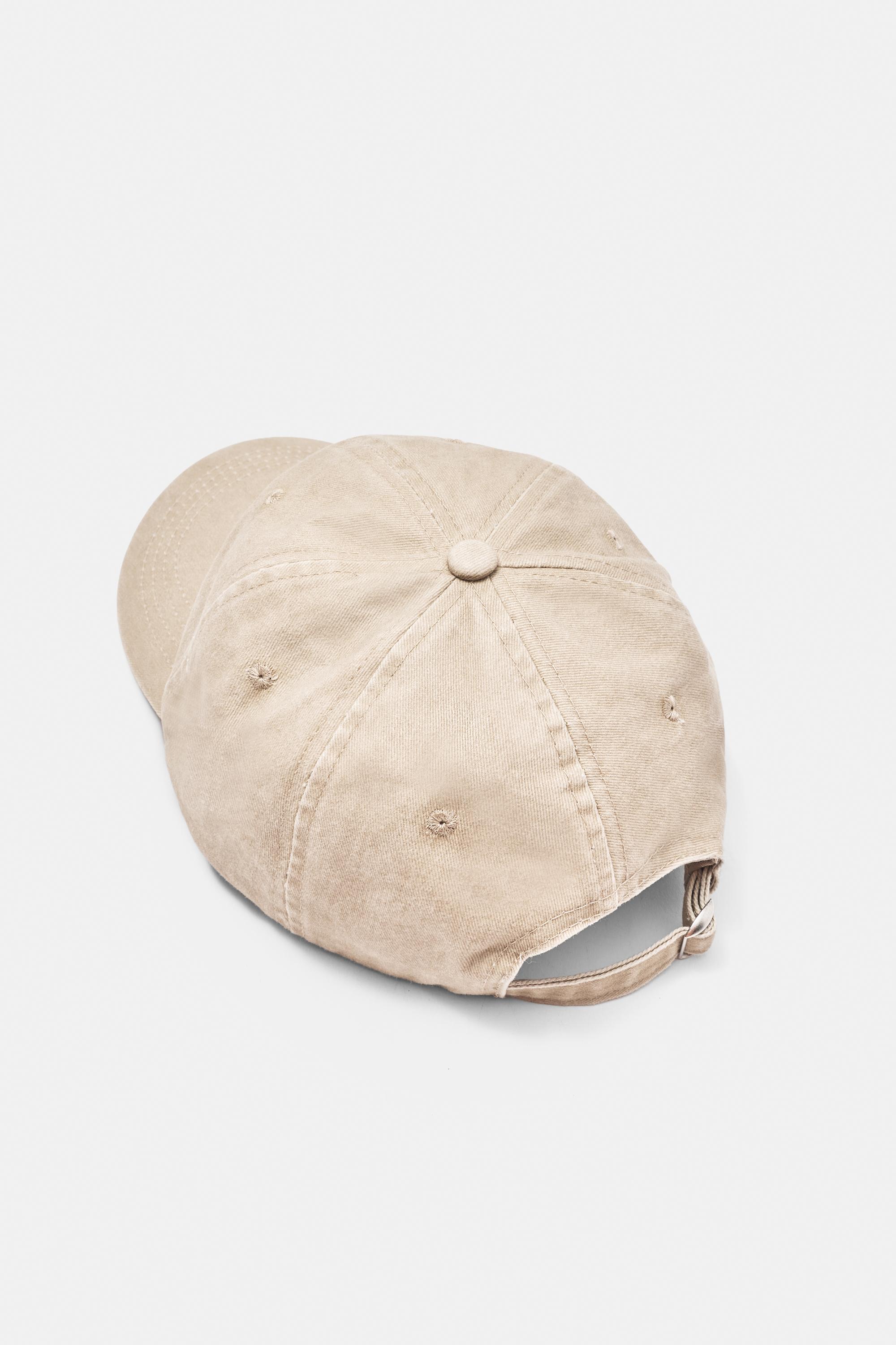 Monaco embroidered cap — Sand