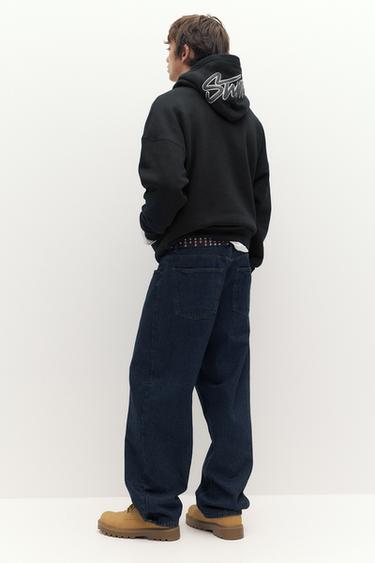 STWD embroidered hoodie — Black 5