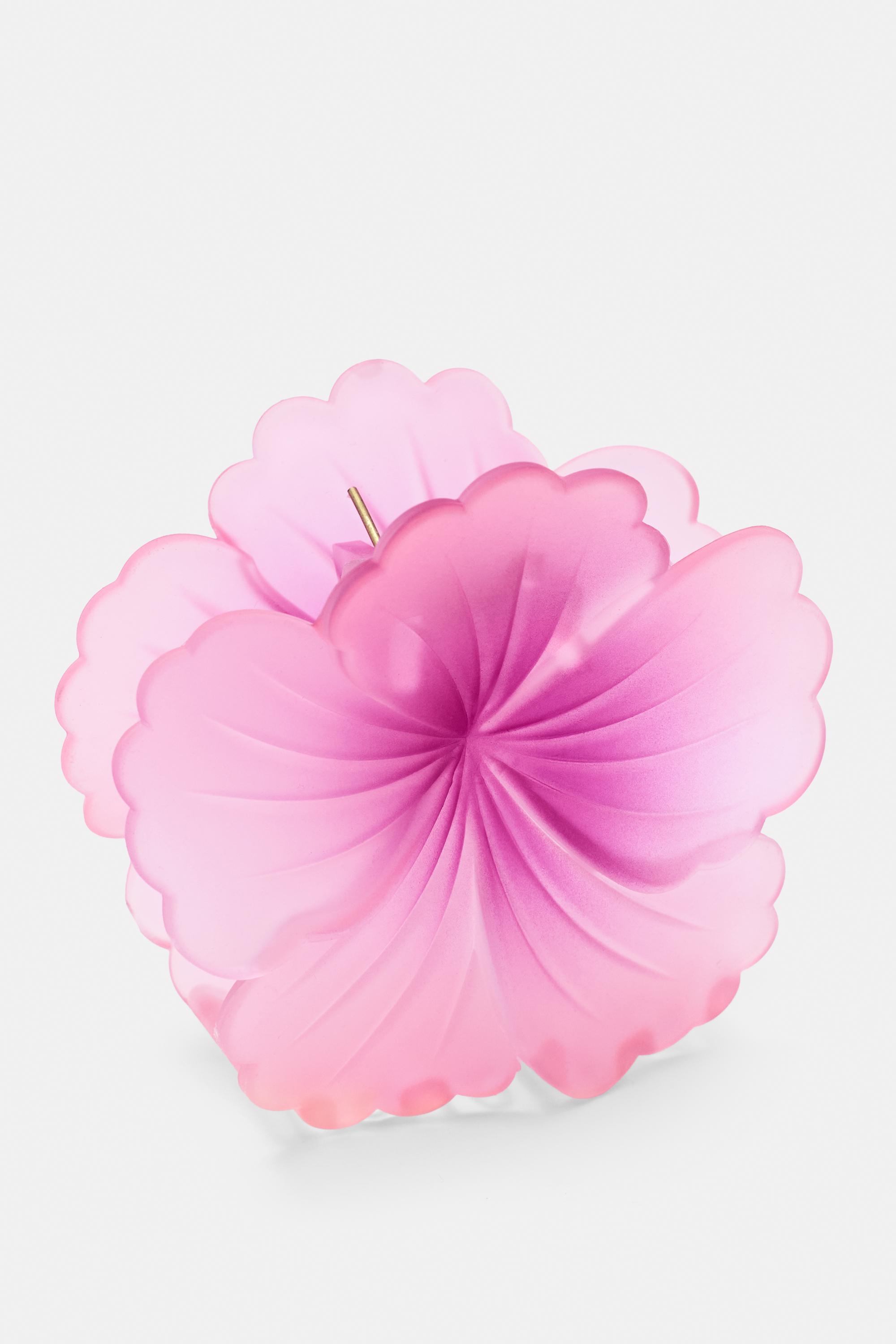 Flower hair clip — Pink