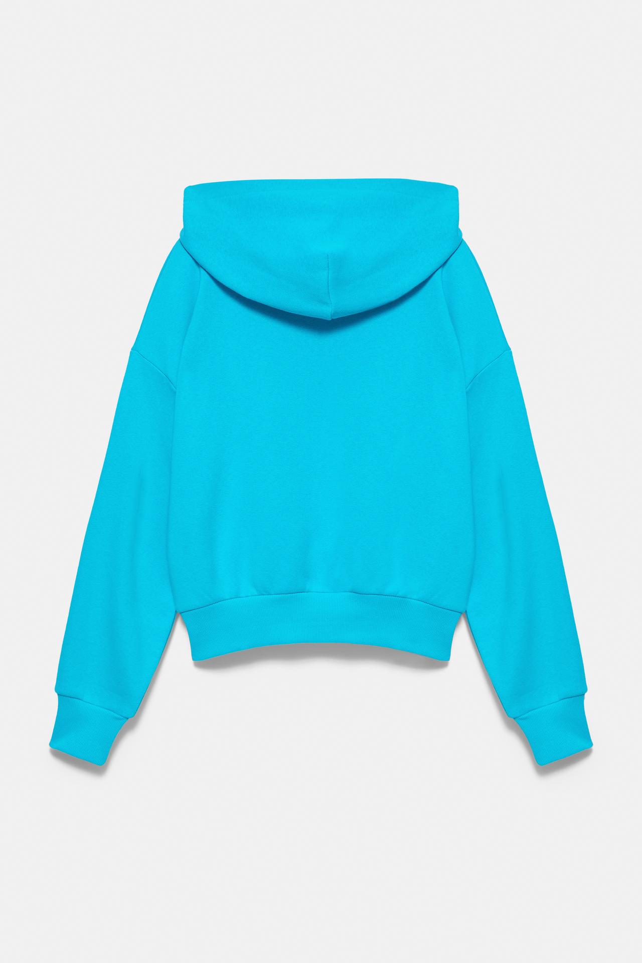Zip-up hoodie — Turquoise