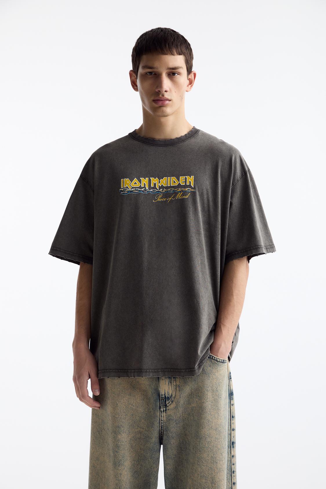 Iron Maiden washed T-shirt - PULL&BEAR