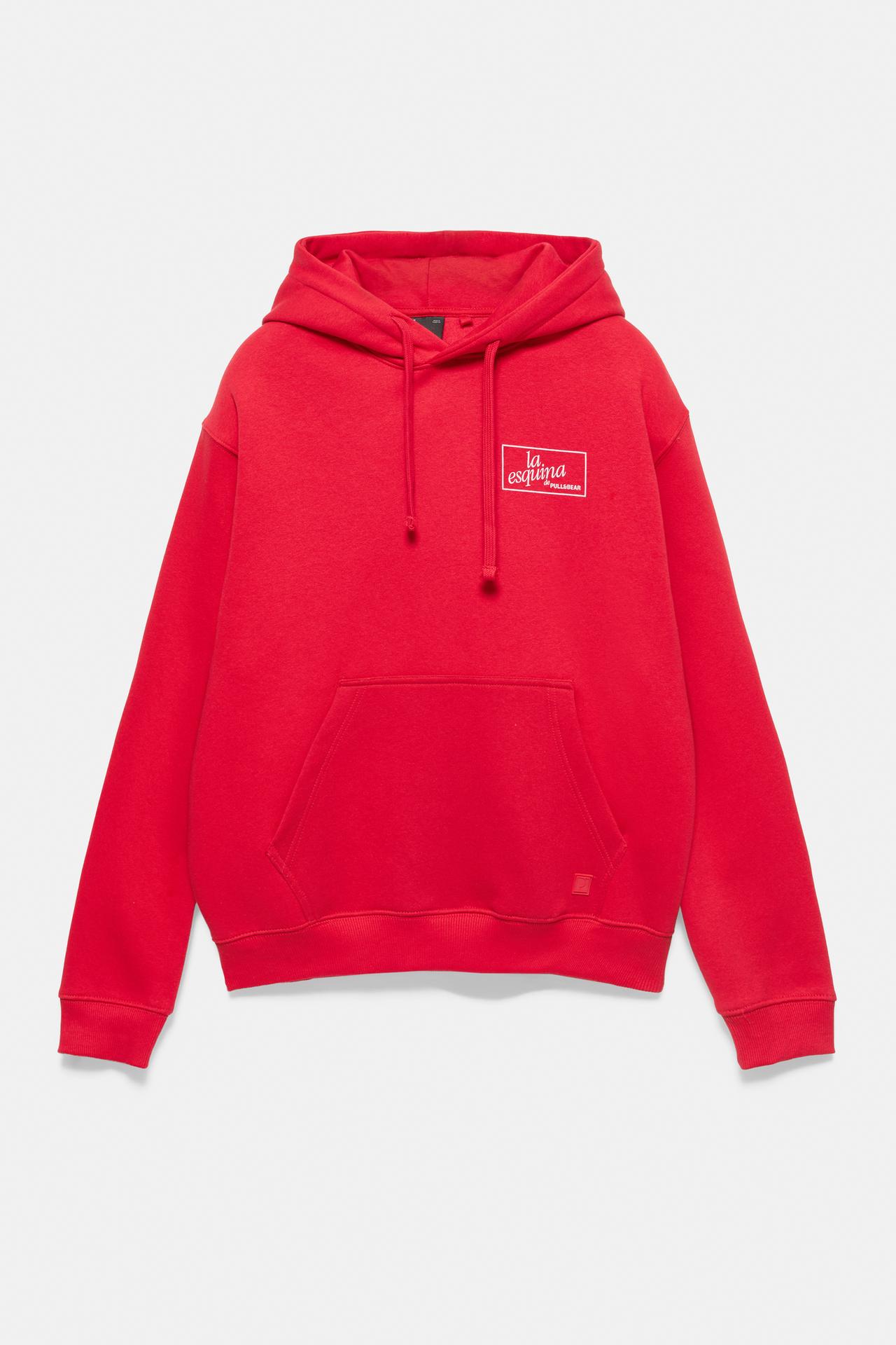 A Coruña graphic hoodie — Red