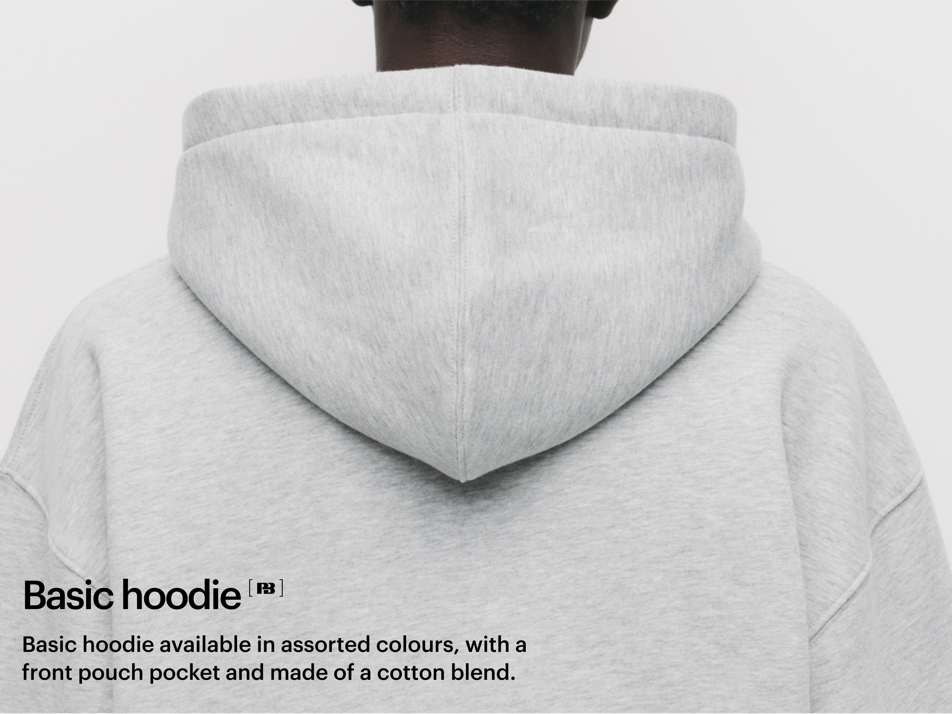 Basic kapüşonlu sweatshirt - Görsel 59