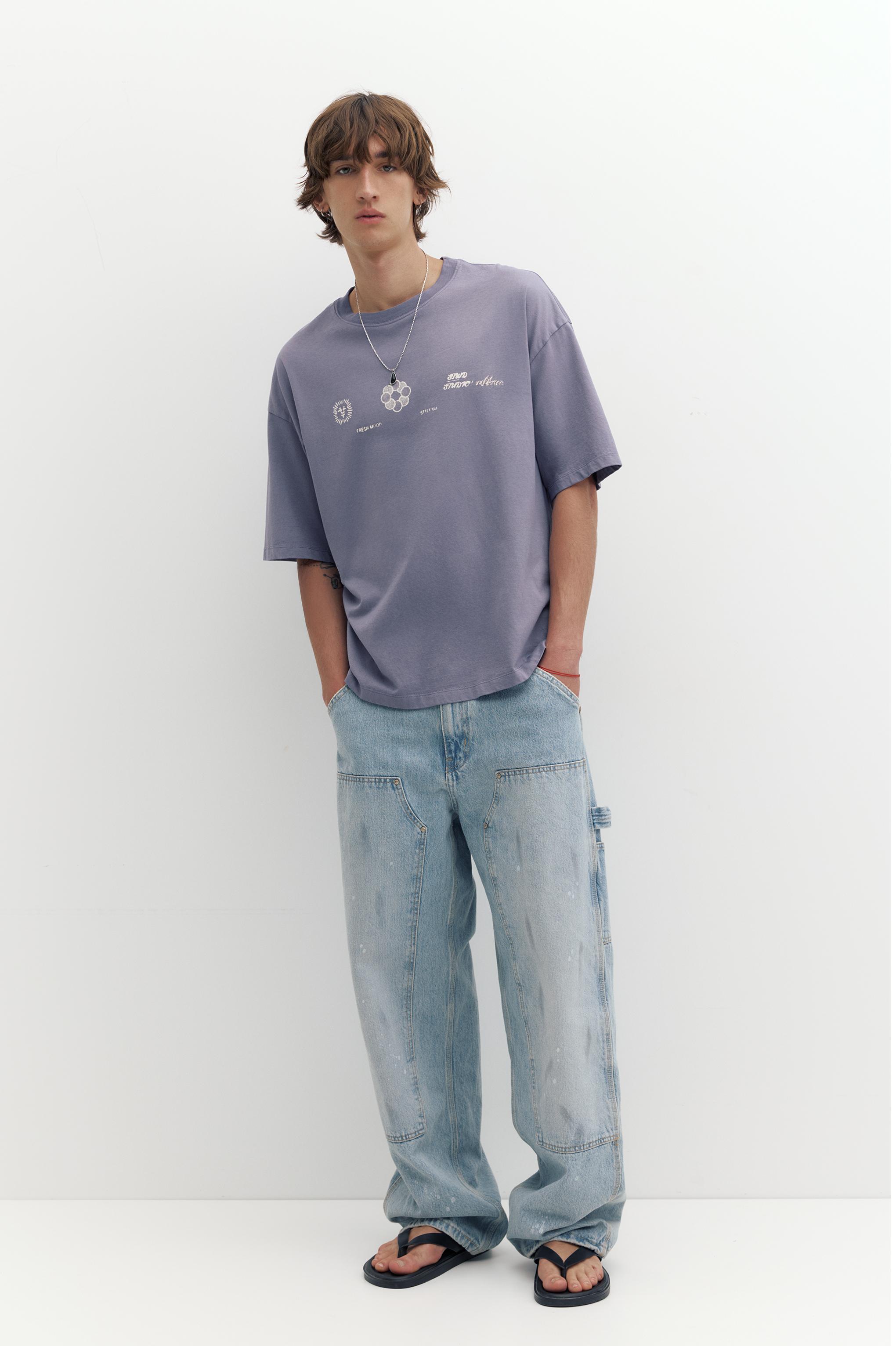 STWD graphic T-shirt — Anthracite grey