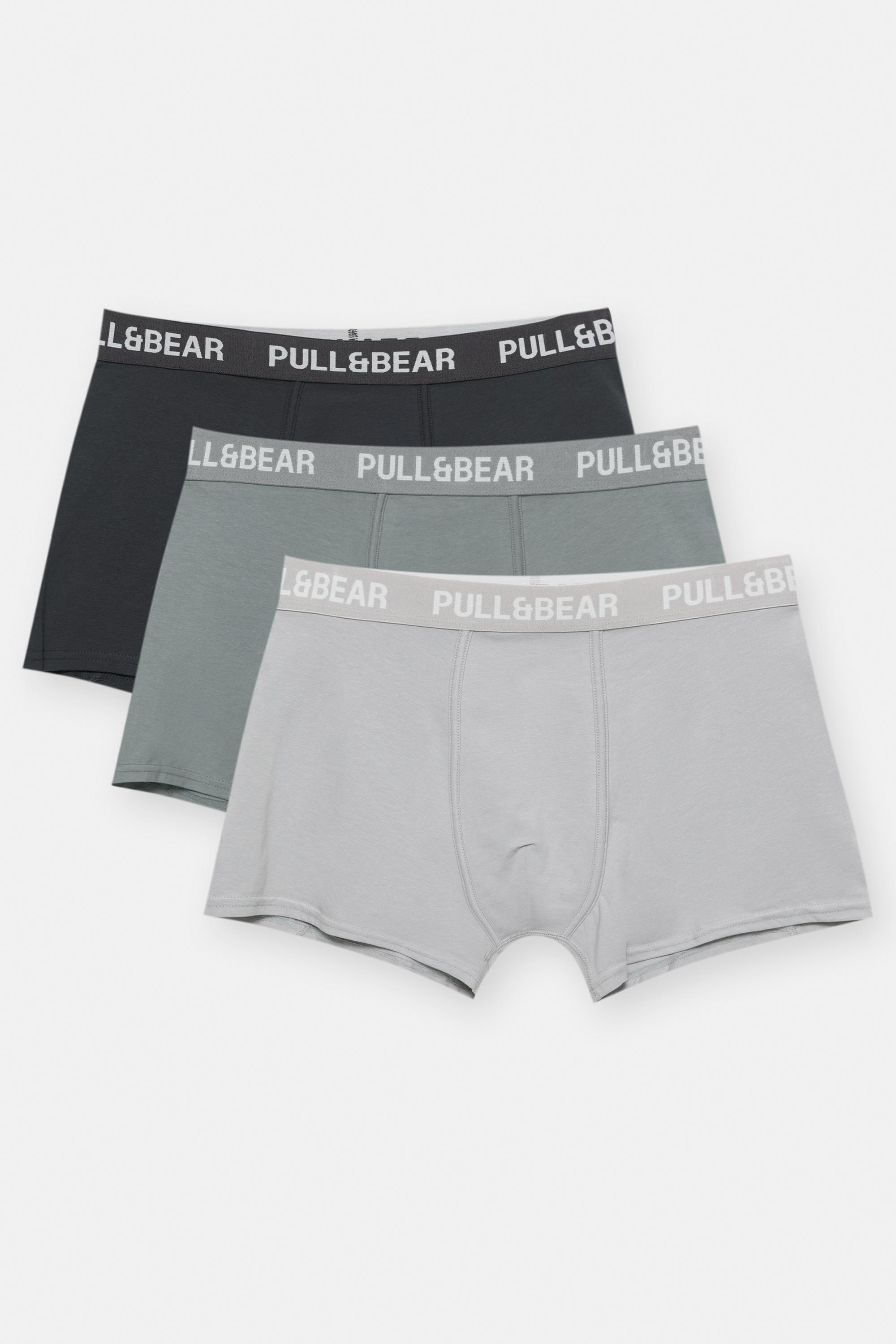 3er-Pack Graue Boxershorts