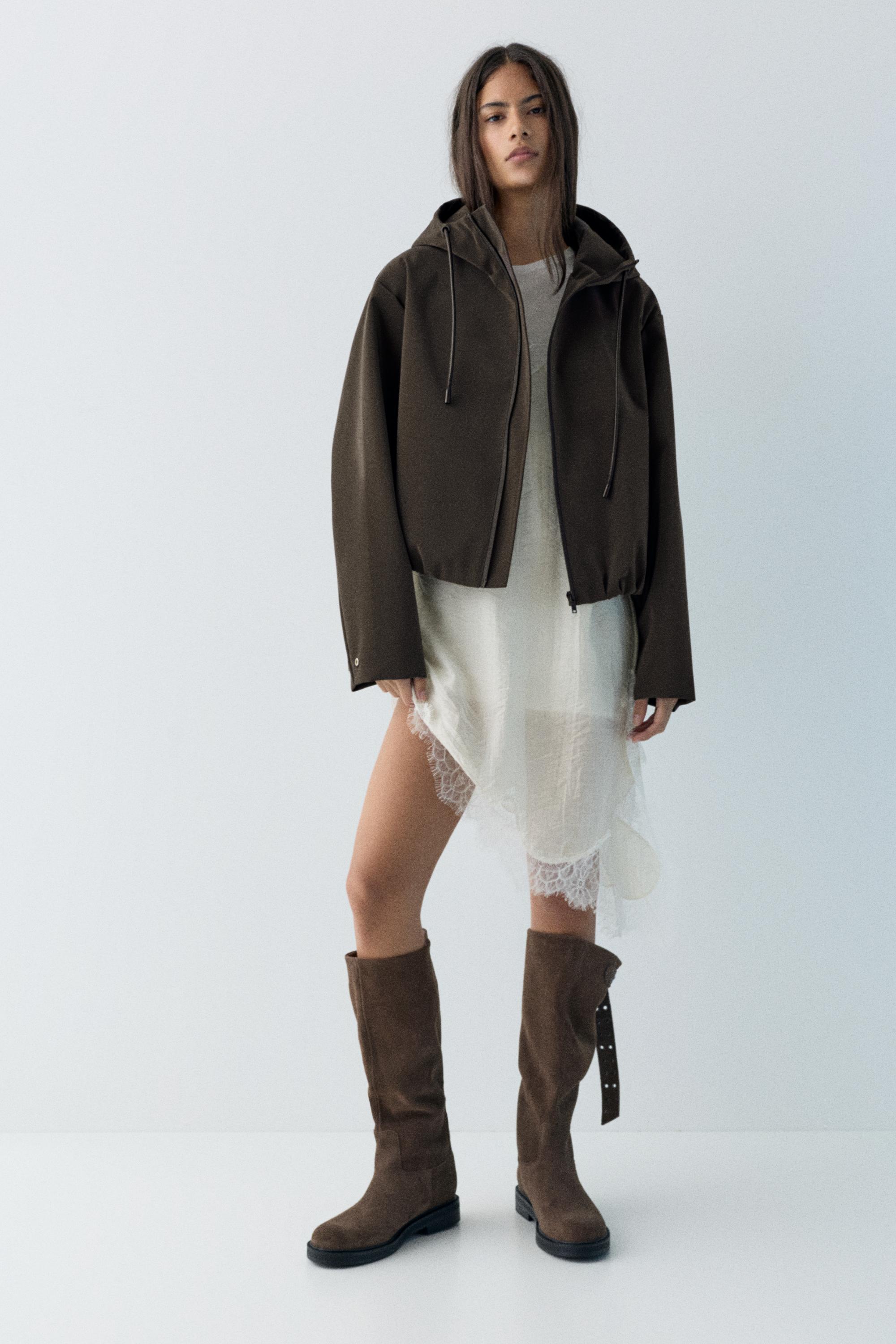 Kısa kapüşonlu yağmurluk - Görsel 14