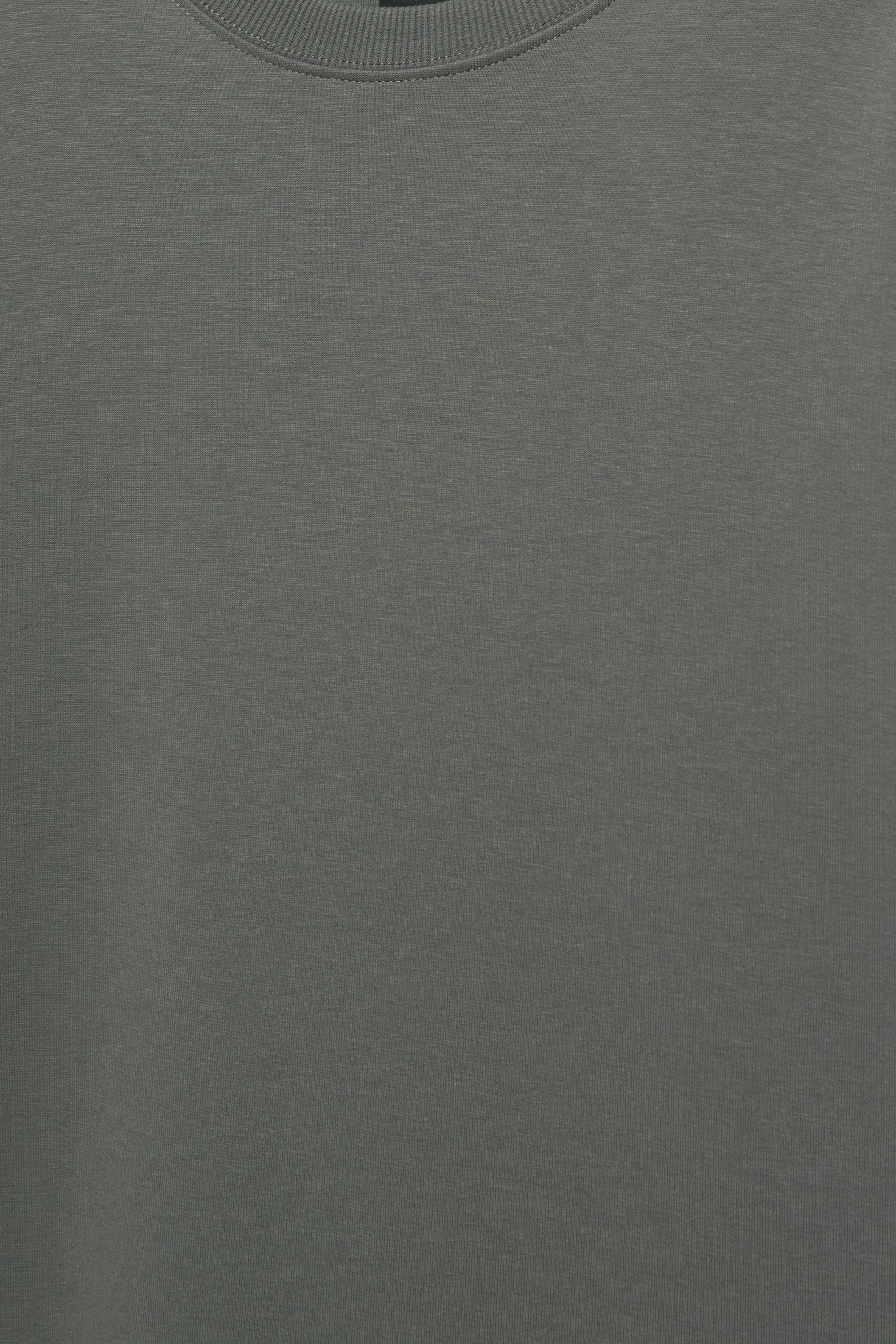 Basic short sleeve sweatshirt — Anthracite grey