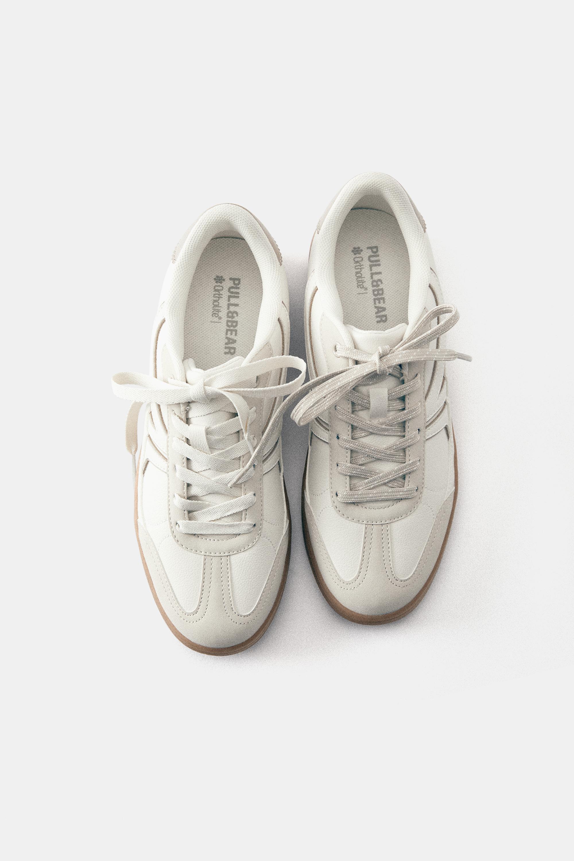 Retro trainers — Ecru
