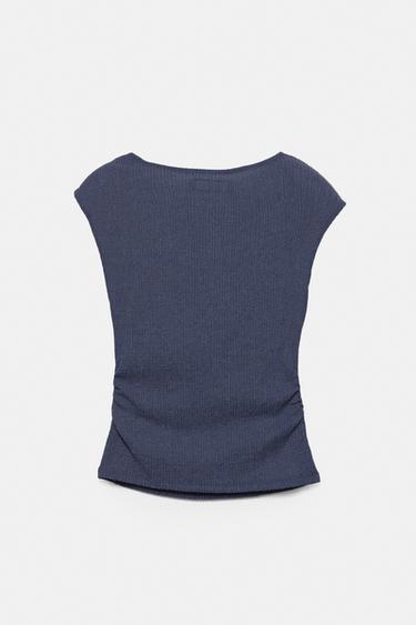 Crepe top — Navy 6