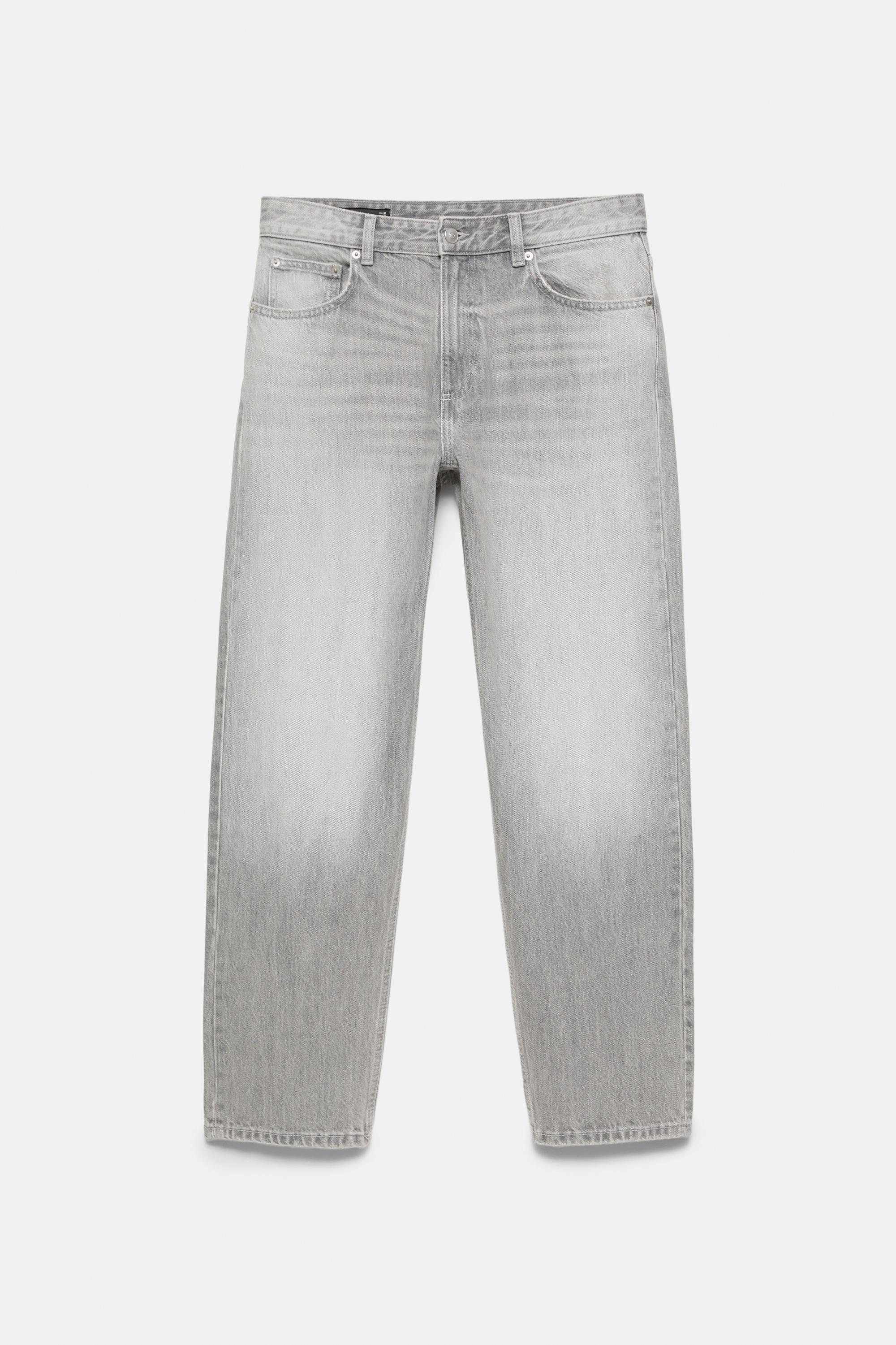 Straight-leg jeans — Dark grey (alternate view)