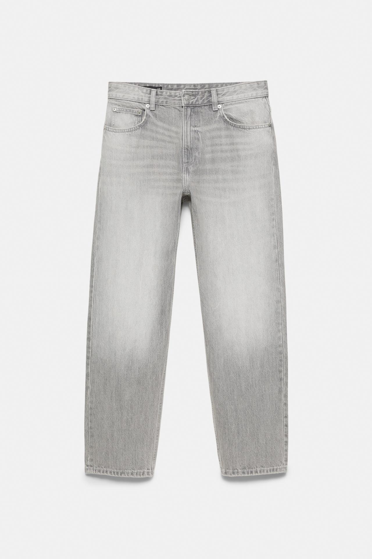 Straight-leg jeans — Dark grey