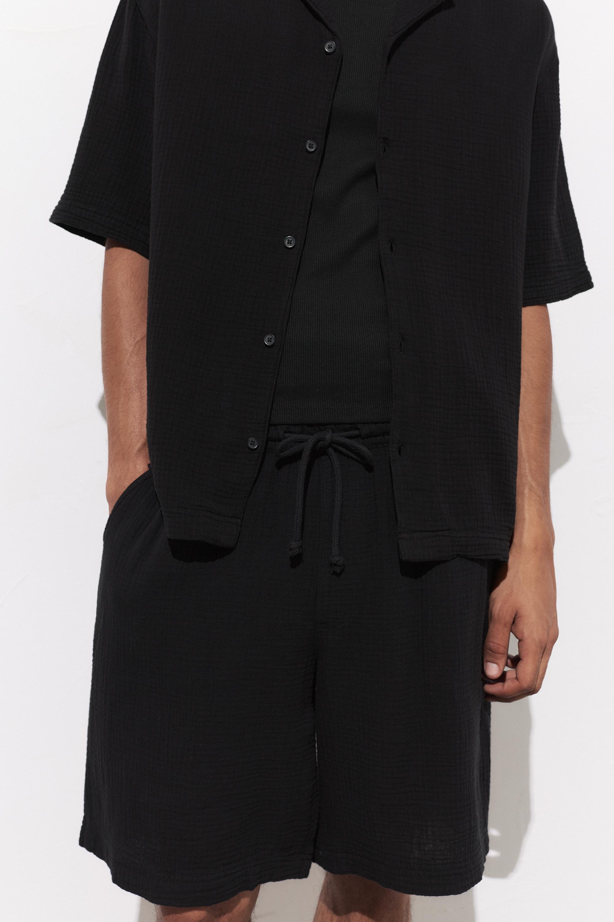 Bermuda sweat shorts — Black
