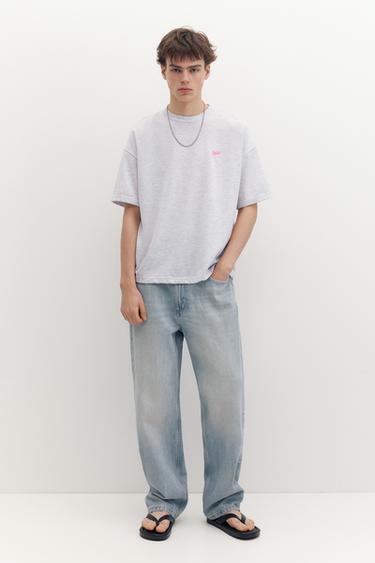 Boxy STWD logo T-shirt — Medium grey 4