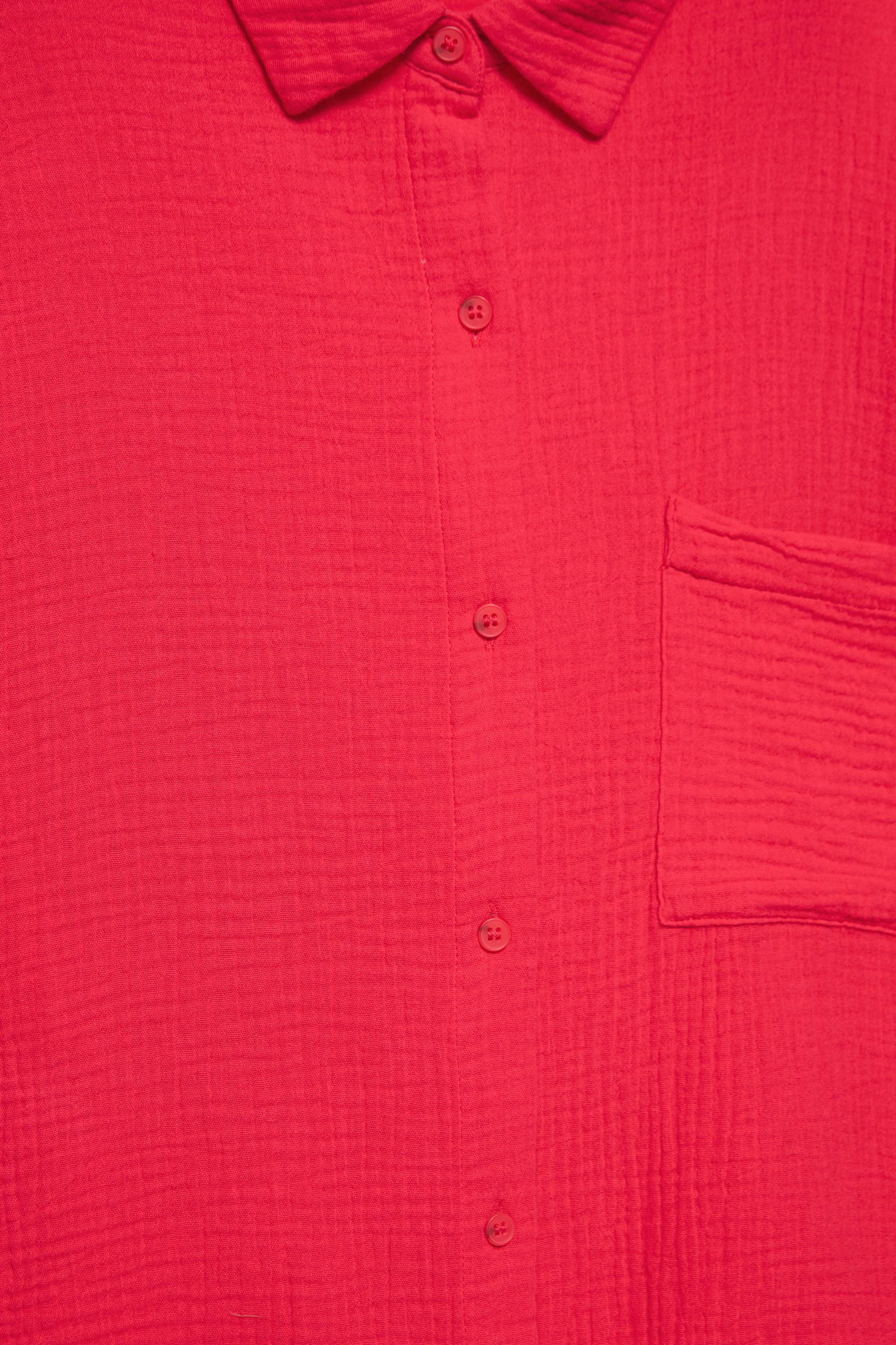 Short sleeve crepe shirt