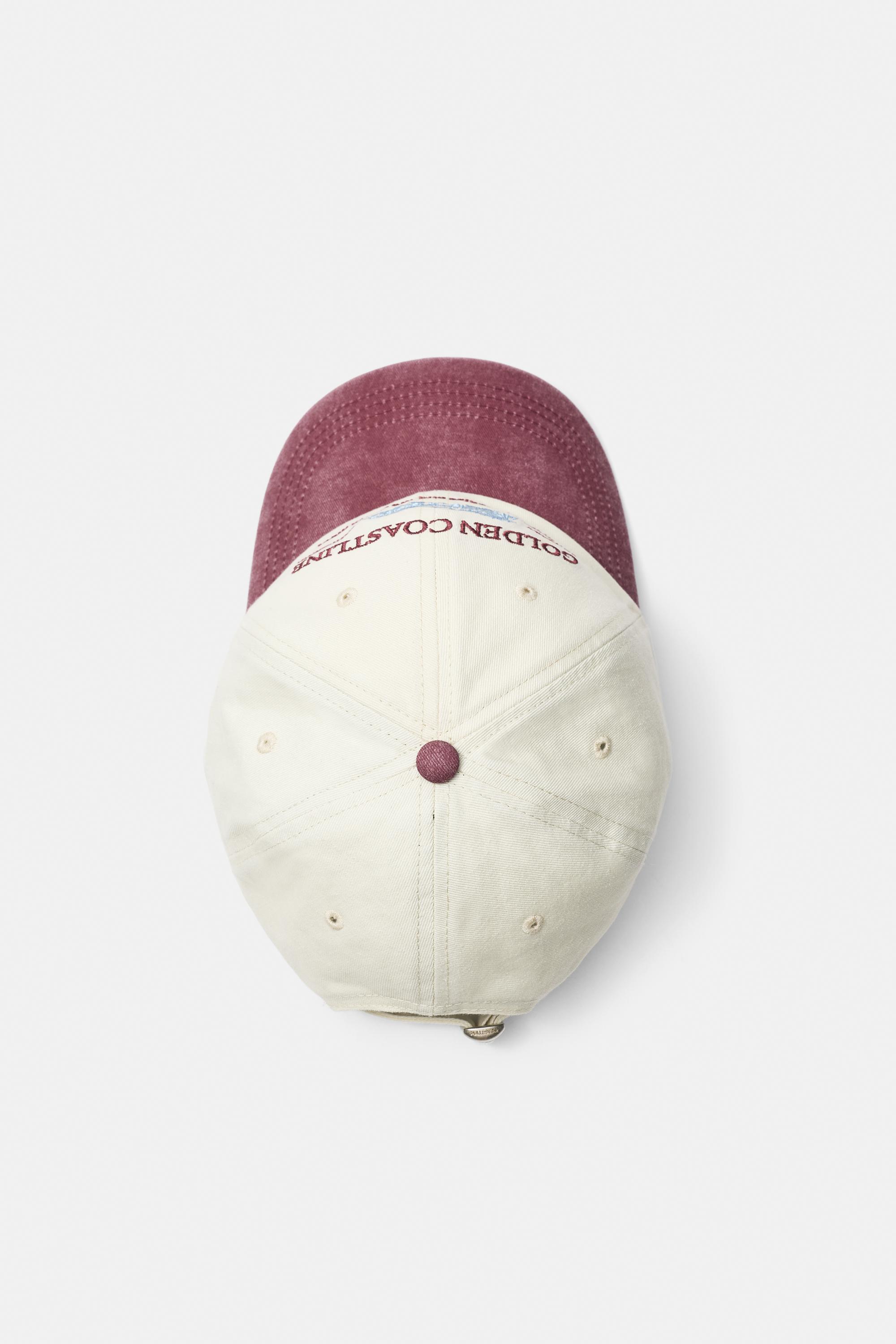 Golden Coastline cap — Maroon