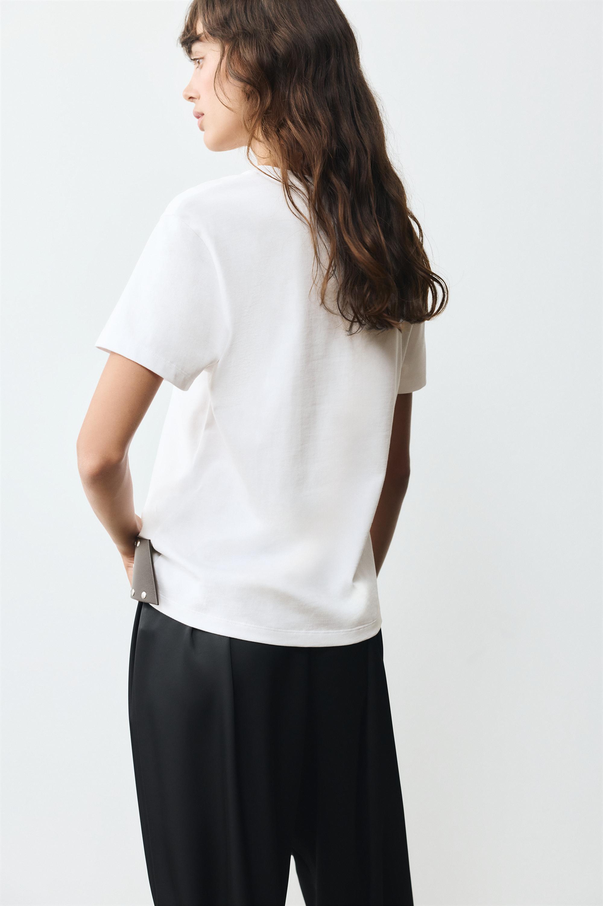 Short sleeve T-shirt 100% cotton — White