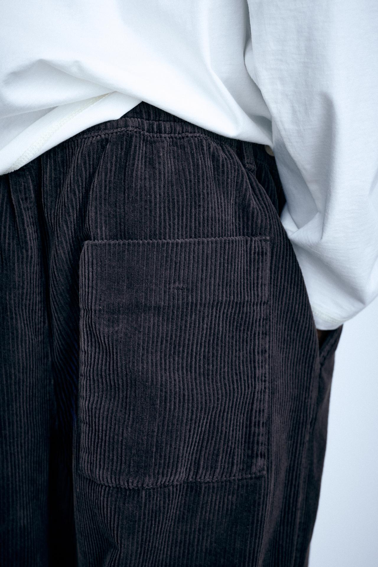 Corduroy jogger trousers — Anthracite grey
