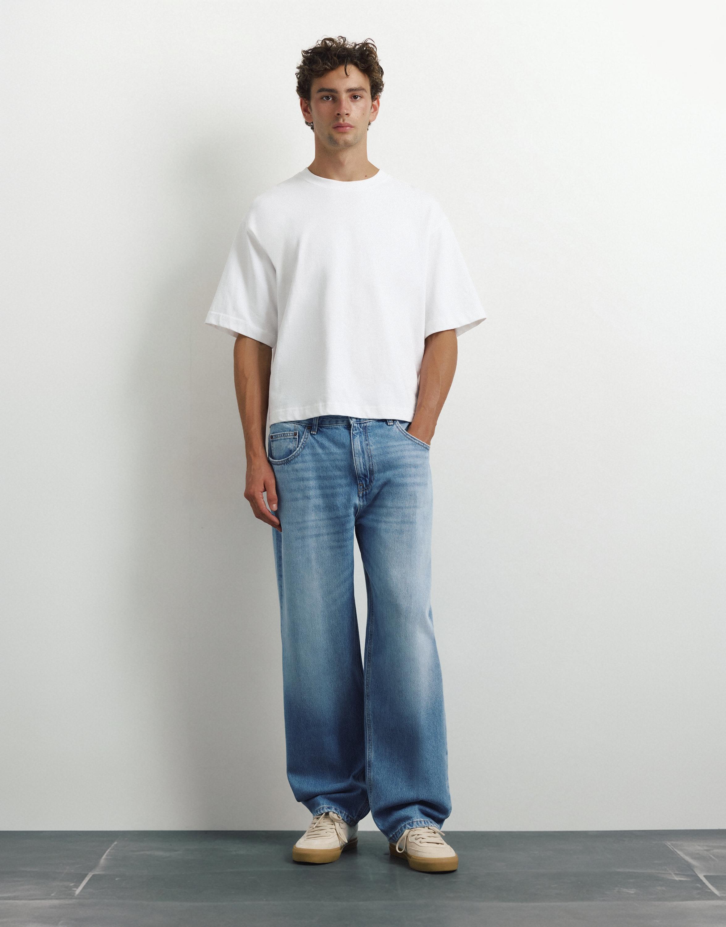 Relaxed baggy jeans — Medium blue