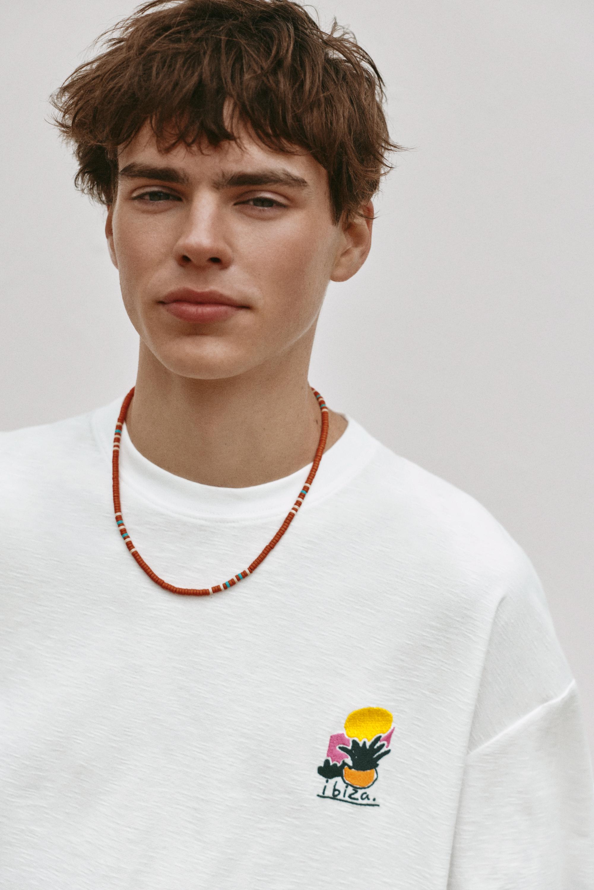 Ibiza graphic boxy-fit T-shirt — White