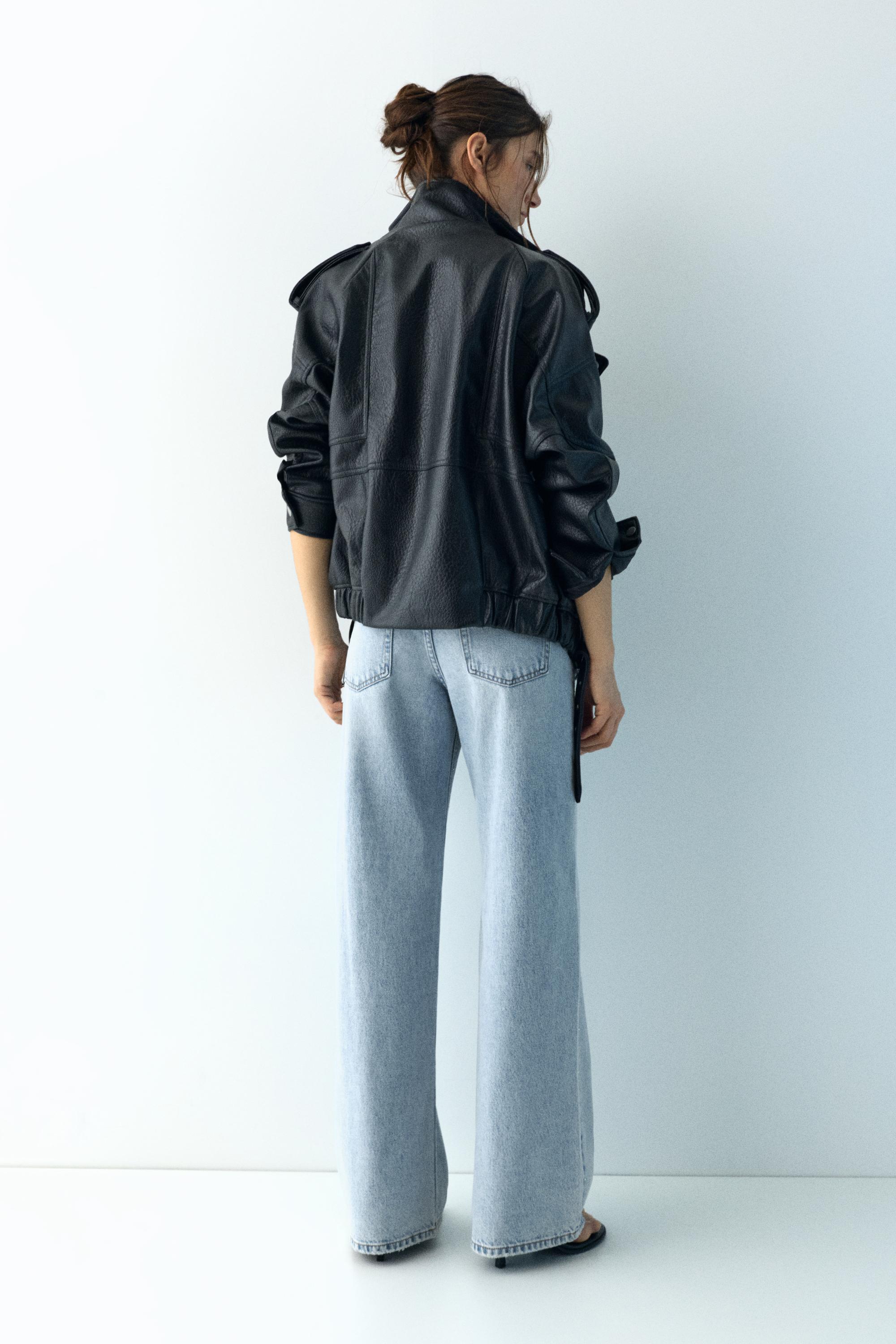 Baggy straight payetli jean - Görsel 12