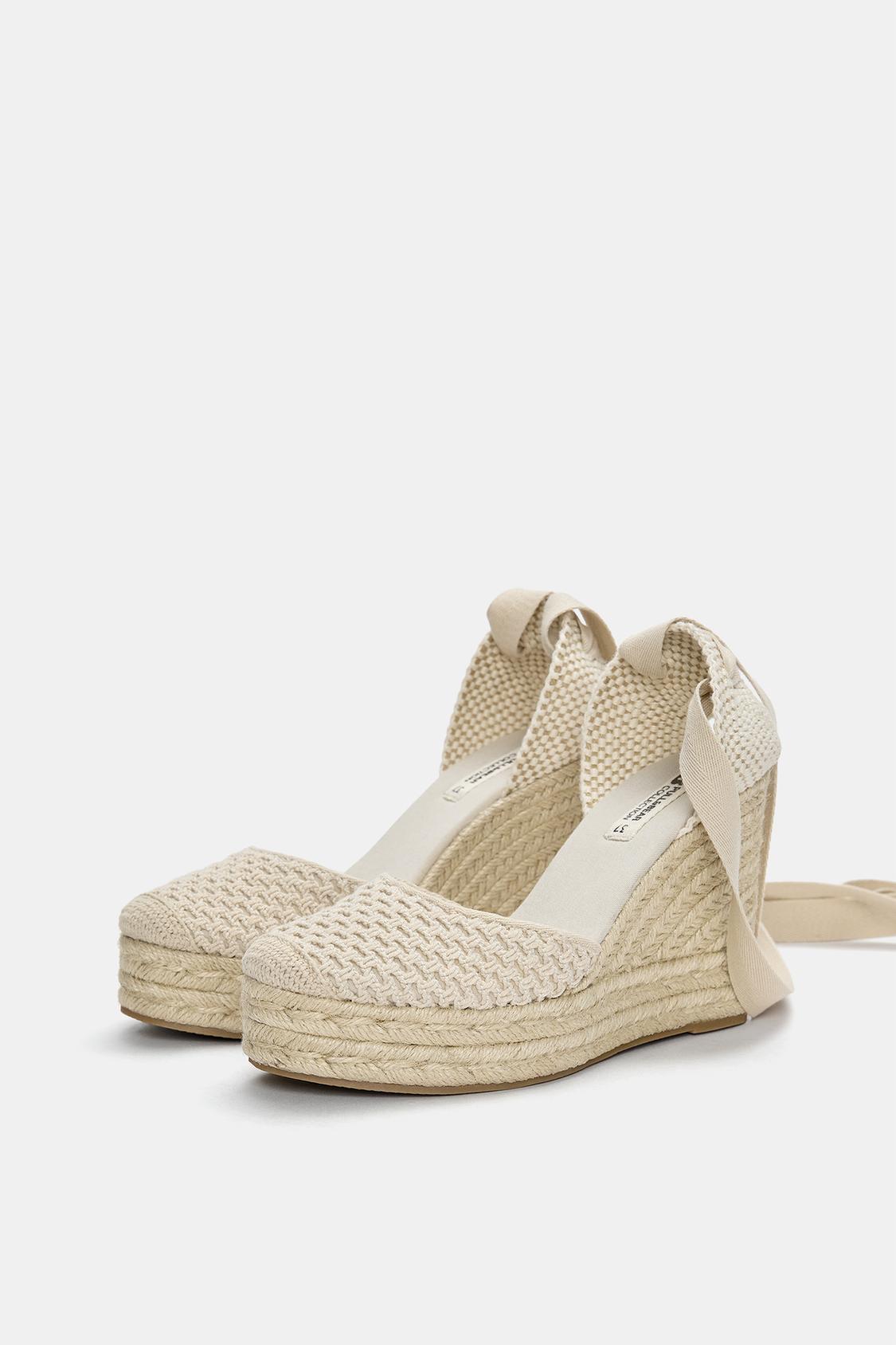 Sandalias Alpargatas Stradivarius 2019 Sandalias Cuña Esparto