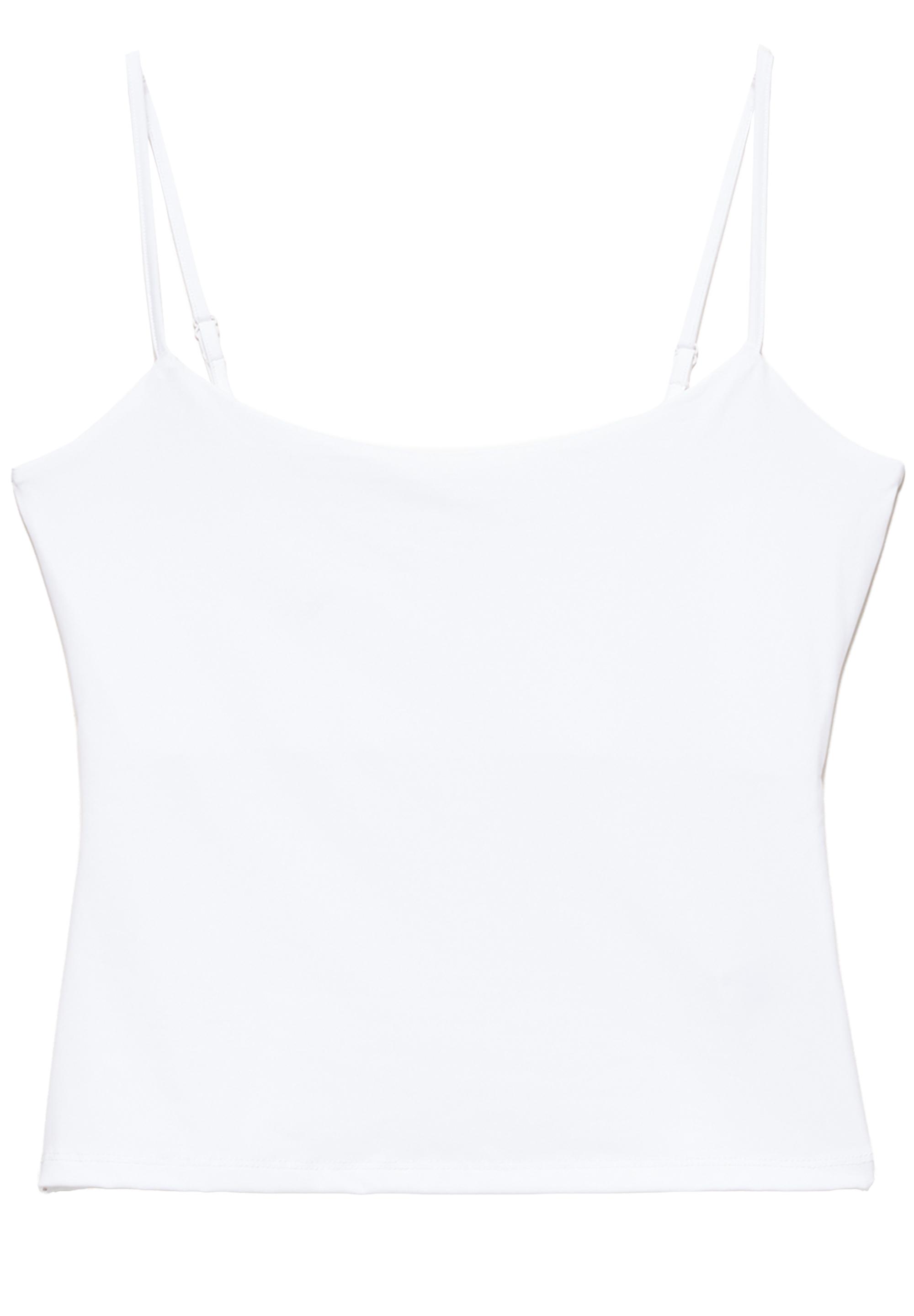 Basic top with adjustable straps — White