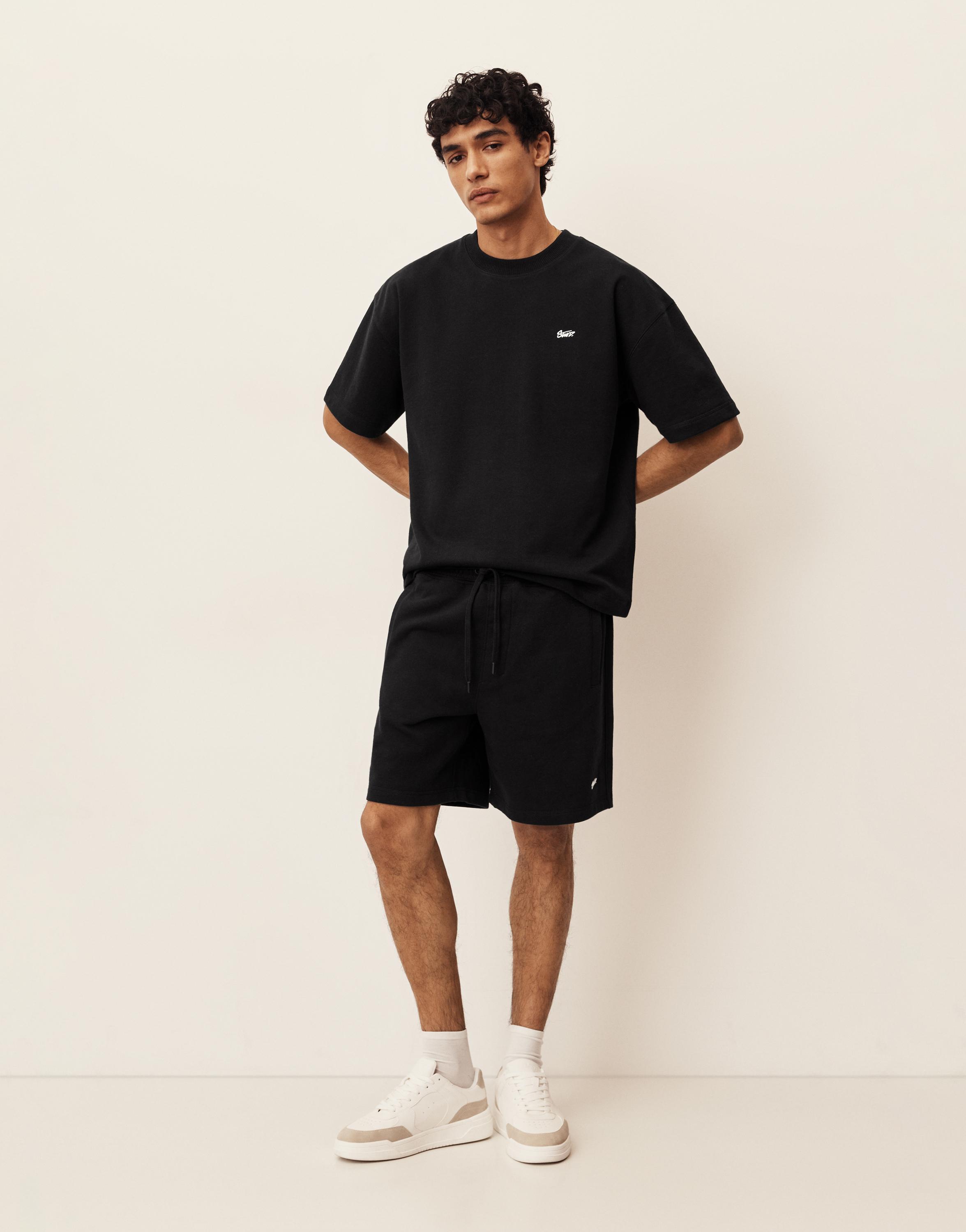 STWD jogger Bermuda shorts — Black