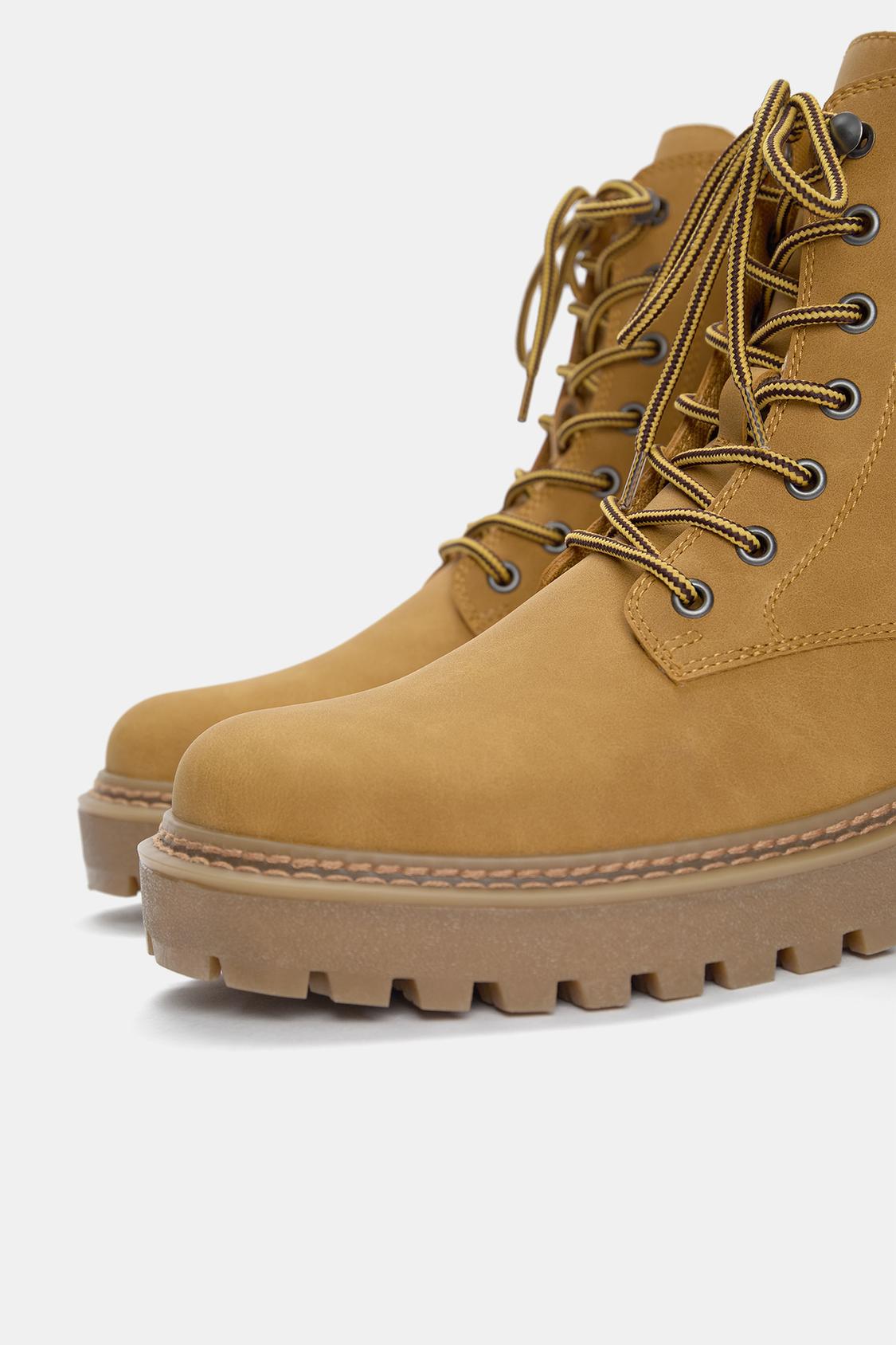 Botas Mujer Botas Militar Pull And Bear Boots Pull Bear Botas